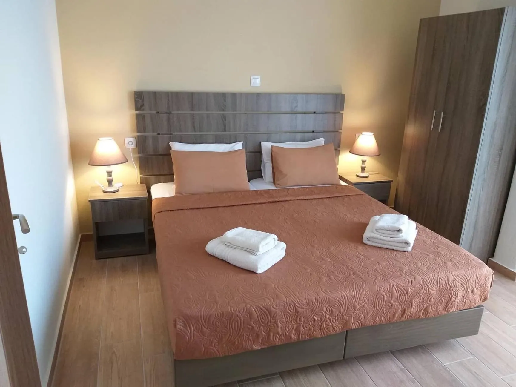 Bedroom in Nostos Apartments