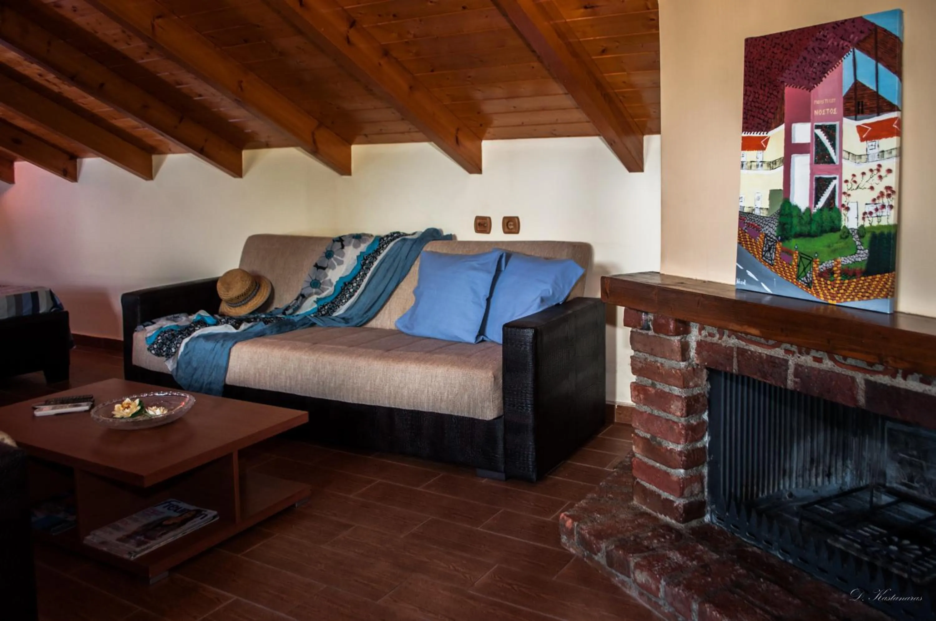 Living room in Nostos Apartments