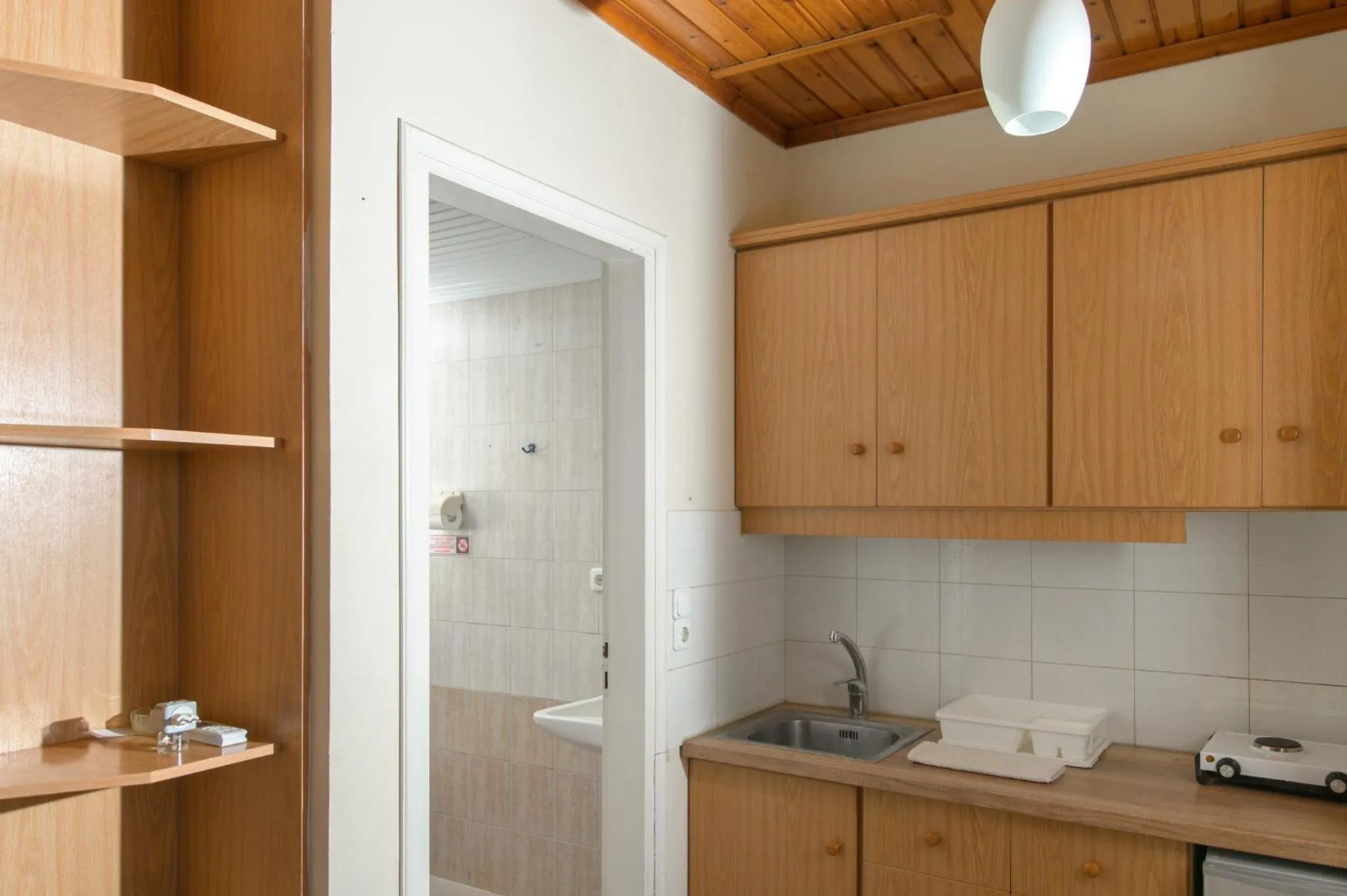 Kitchen or kitchenette in Haris Apartments