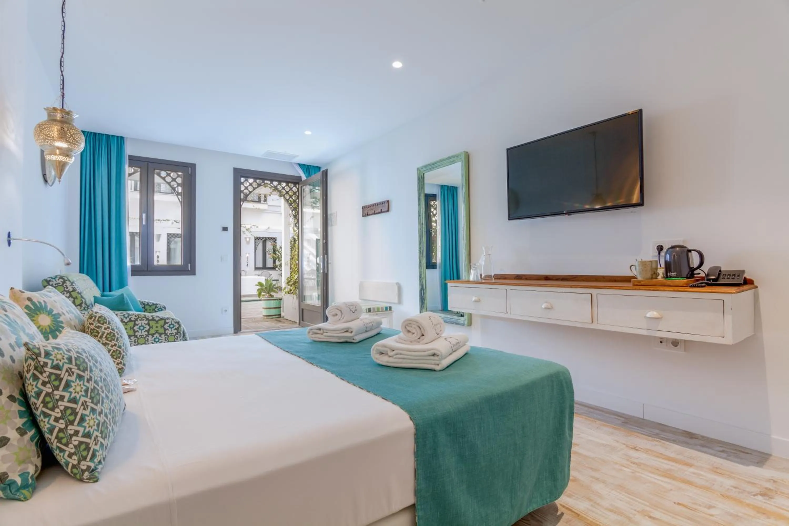 Bed in La Residencia Puerto Hotel & Spa