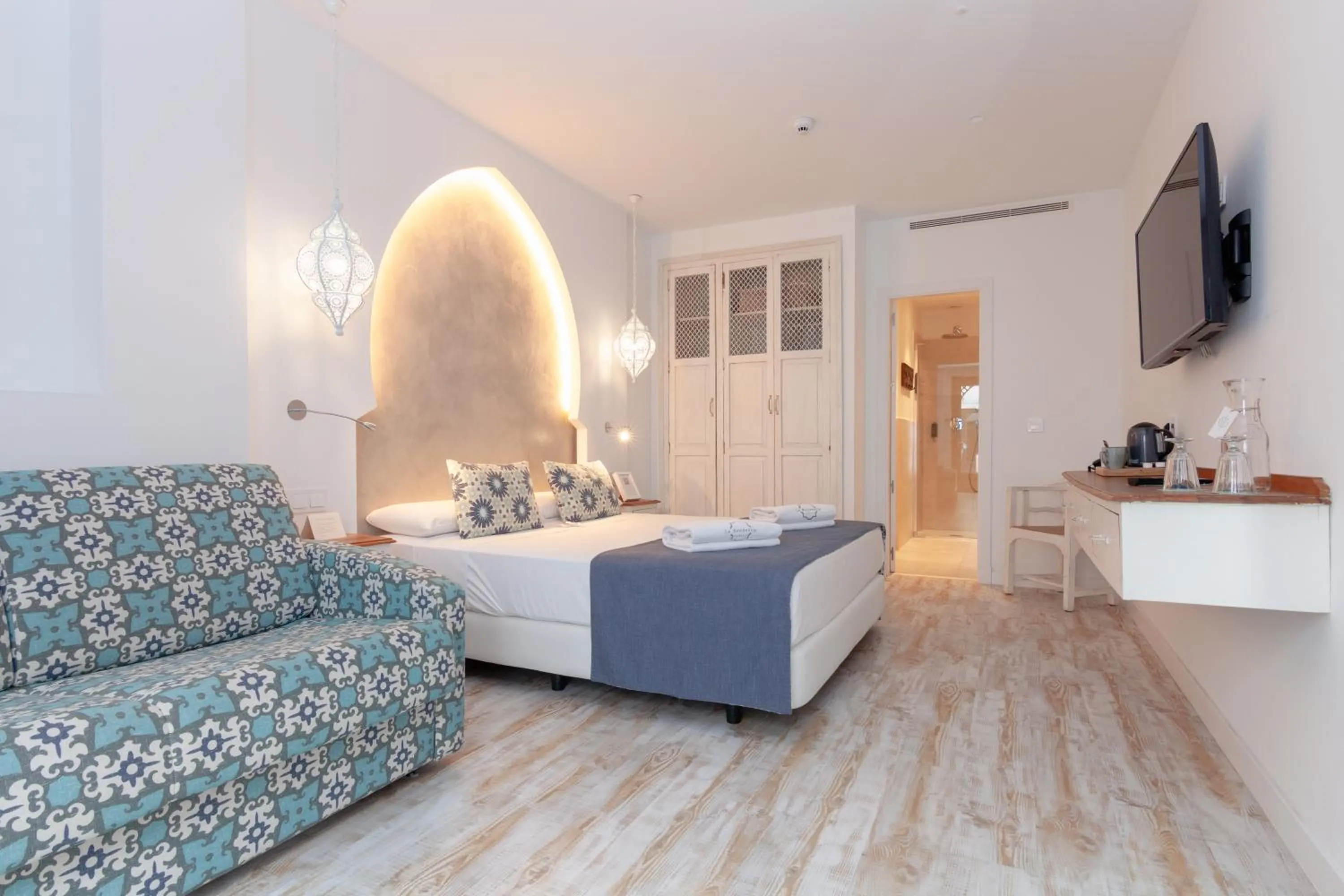 Bed in La Residencia Puerto Hotel & Spa