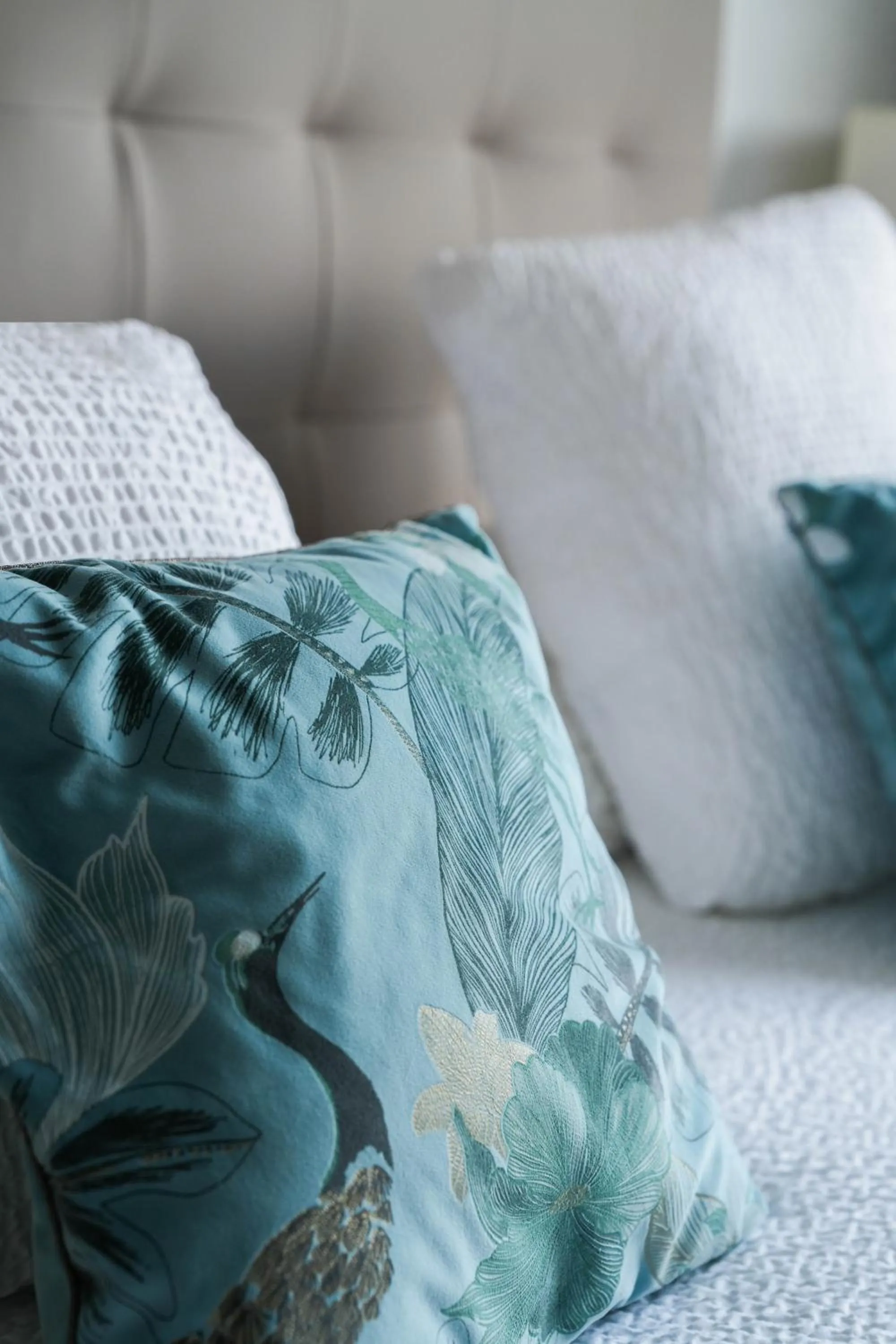 Bed in Logis Hôtel l'Amandier