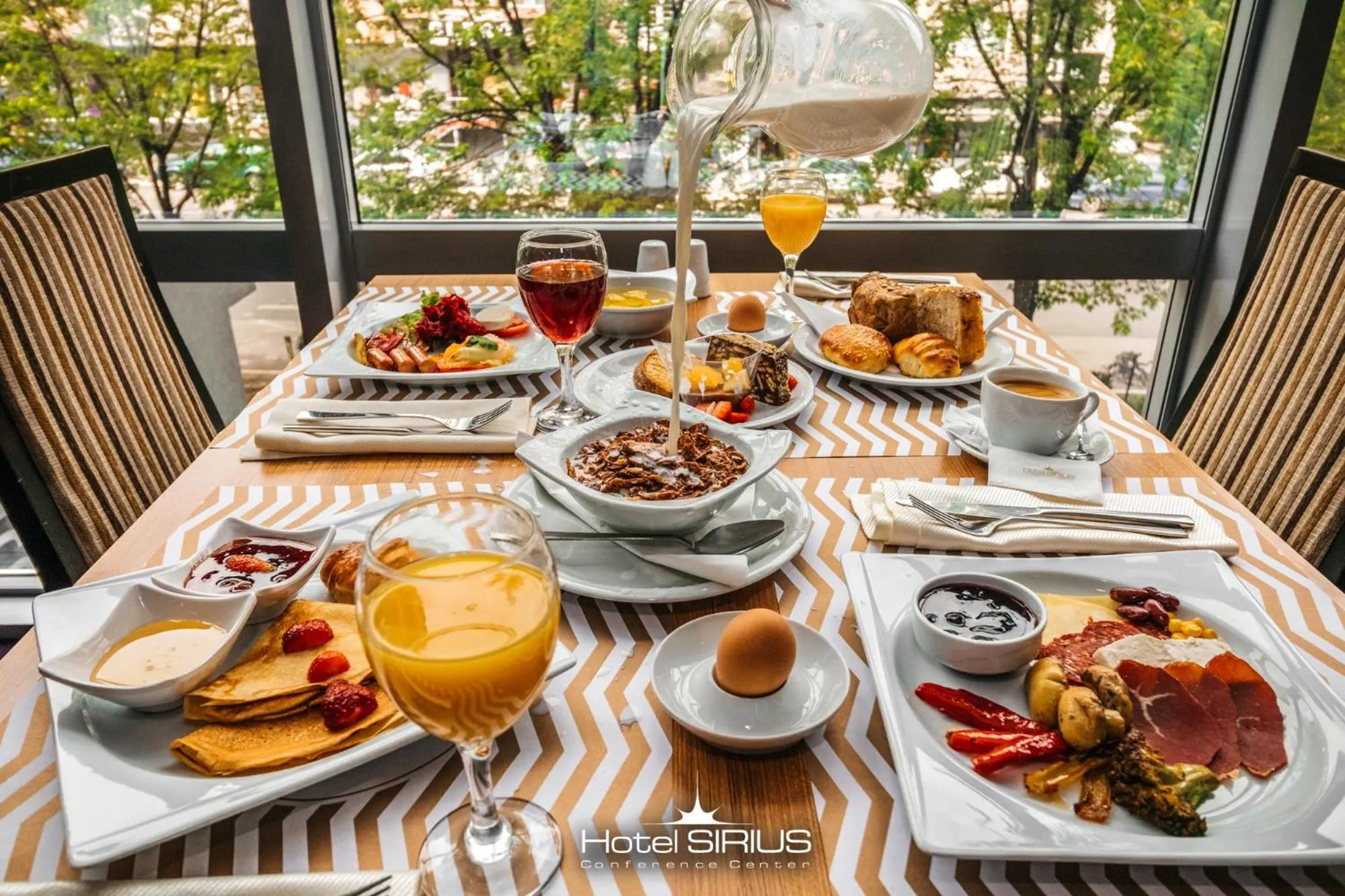 Buffet breakfast in Hotel Sirius