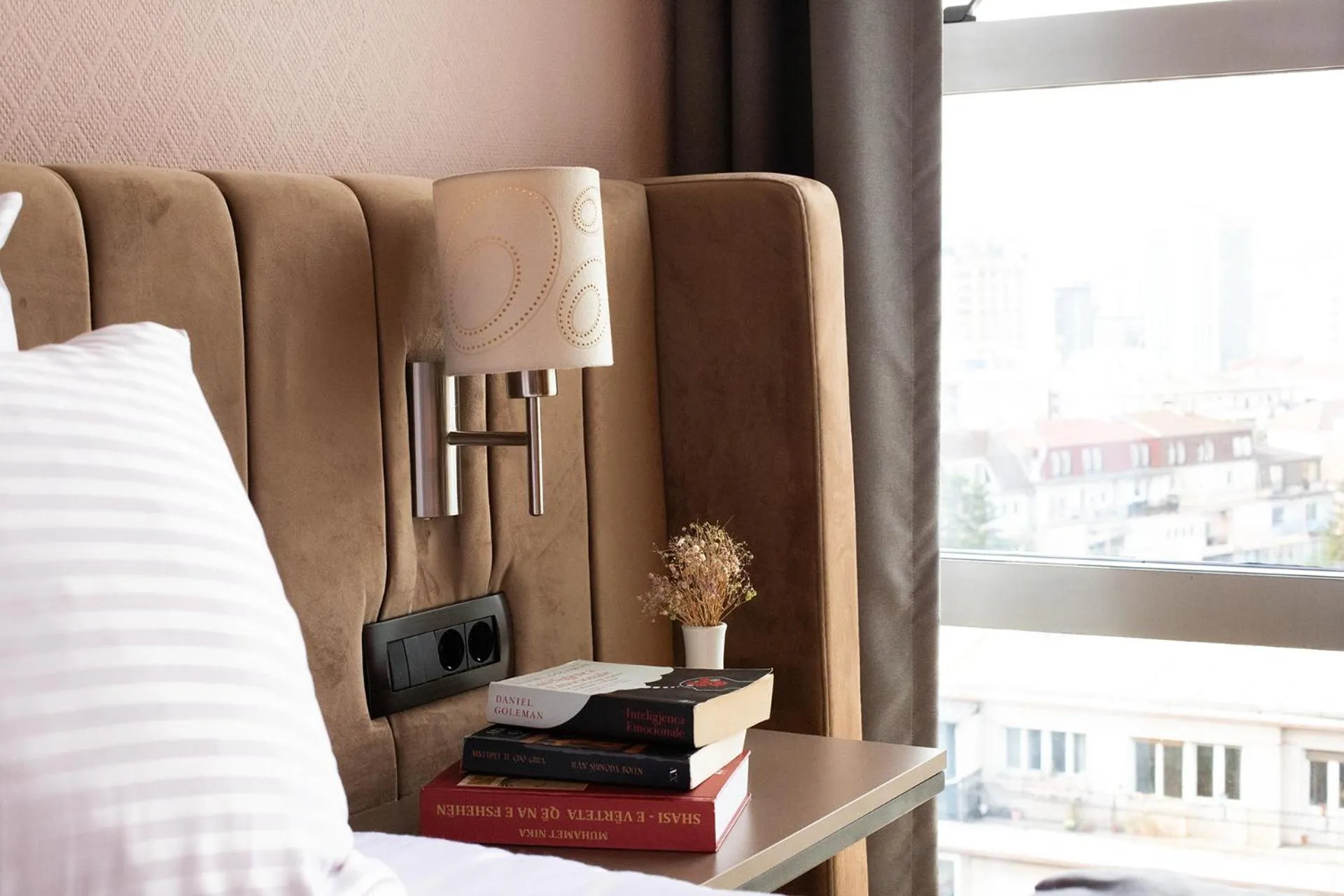 Decorative detail, Bed in Hotel Sirius