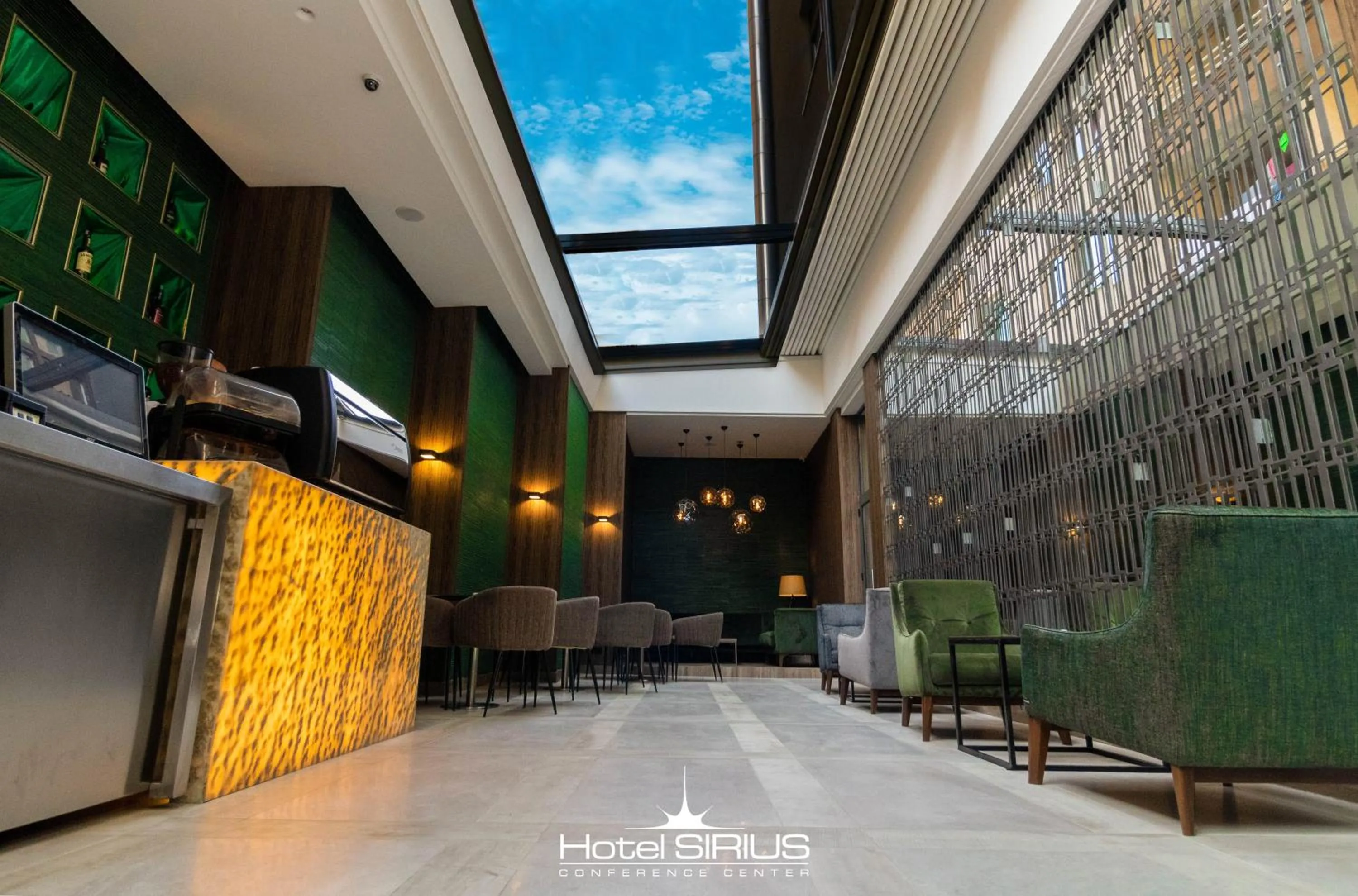 Seating area in Hotel Sirius