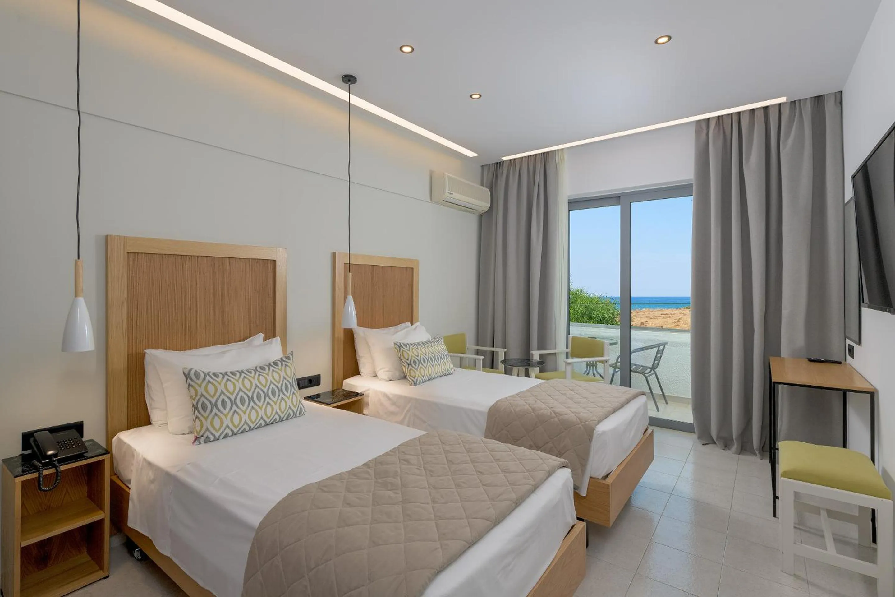 Bed in Nirvana Beach Hotel