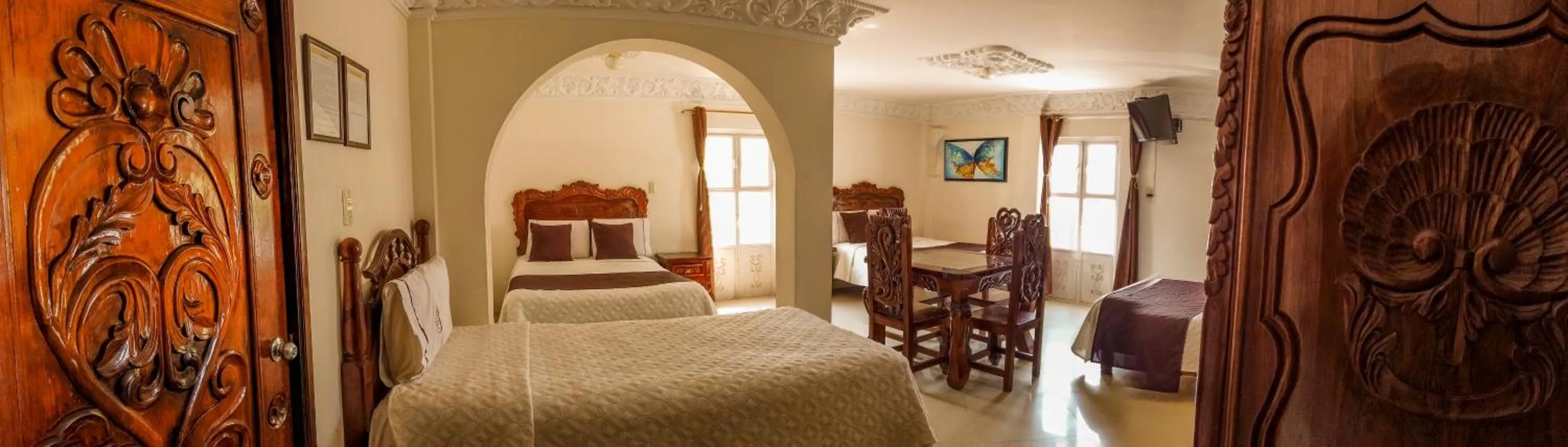 Bed in Hotel Royal Puebla