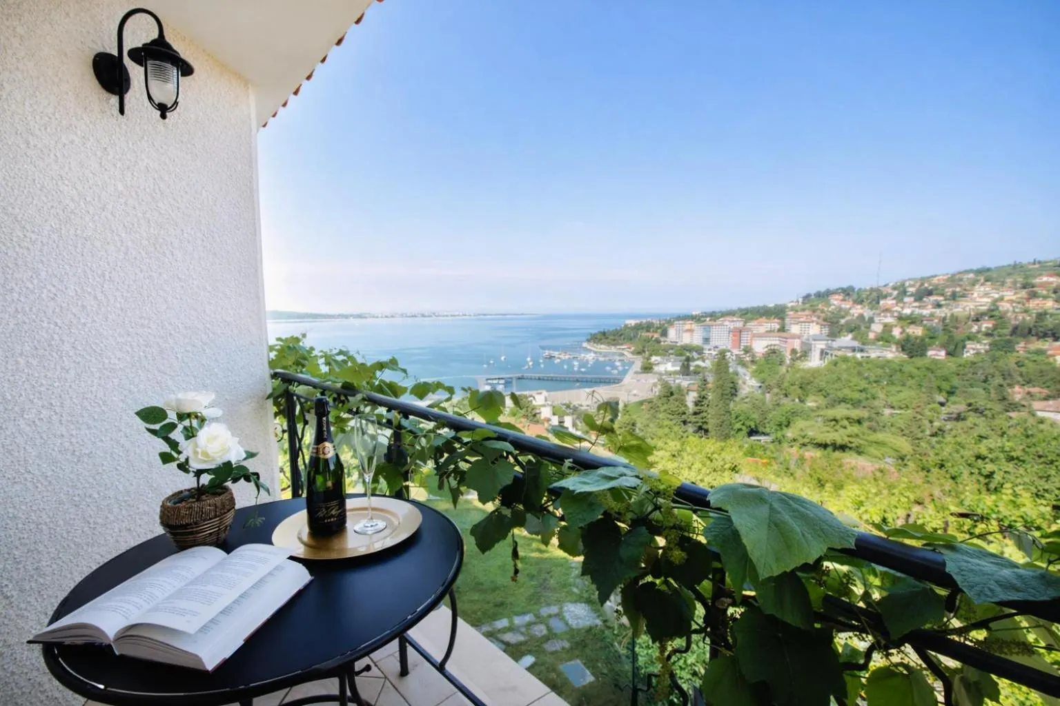 Balcony/Terrace in Villa Bellevue Portoroz-Portorose