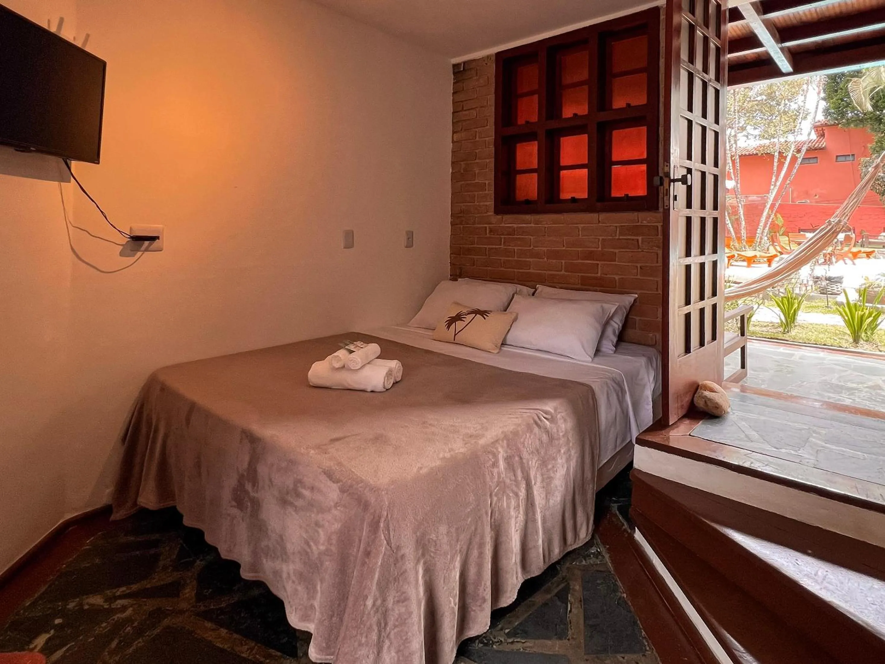 Bed in Pousada Arraial Candeia