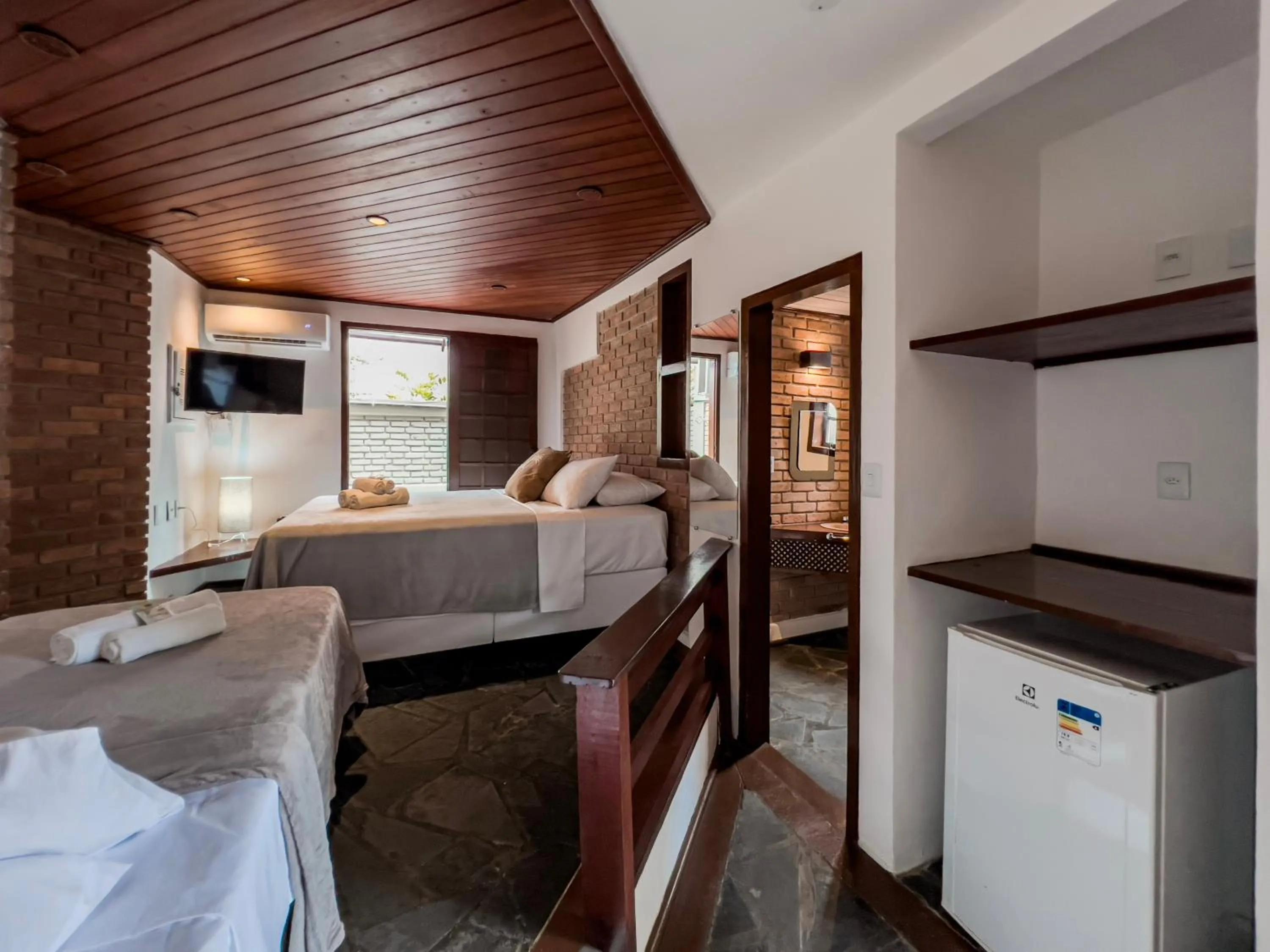 Bed in Pousada Arraial Candeia