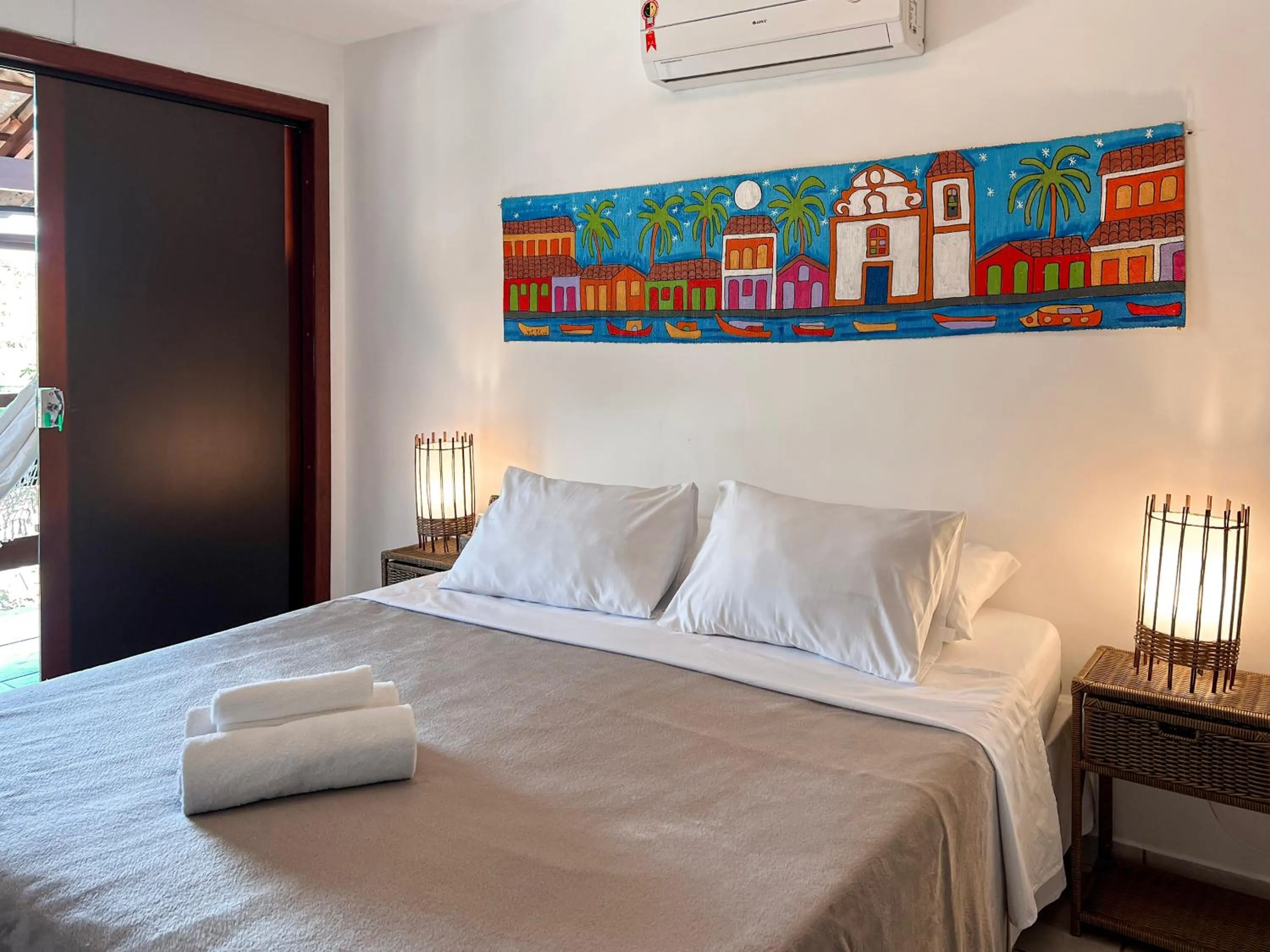 Bed in Pousada Arraial Candeia