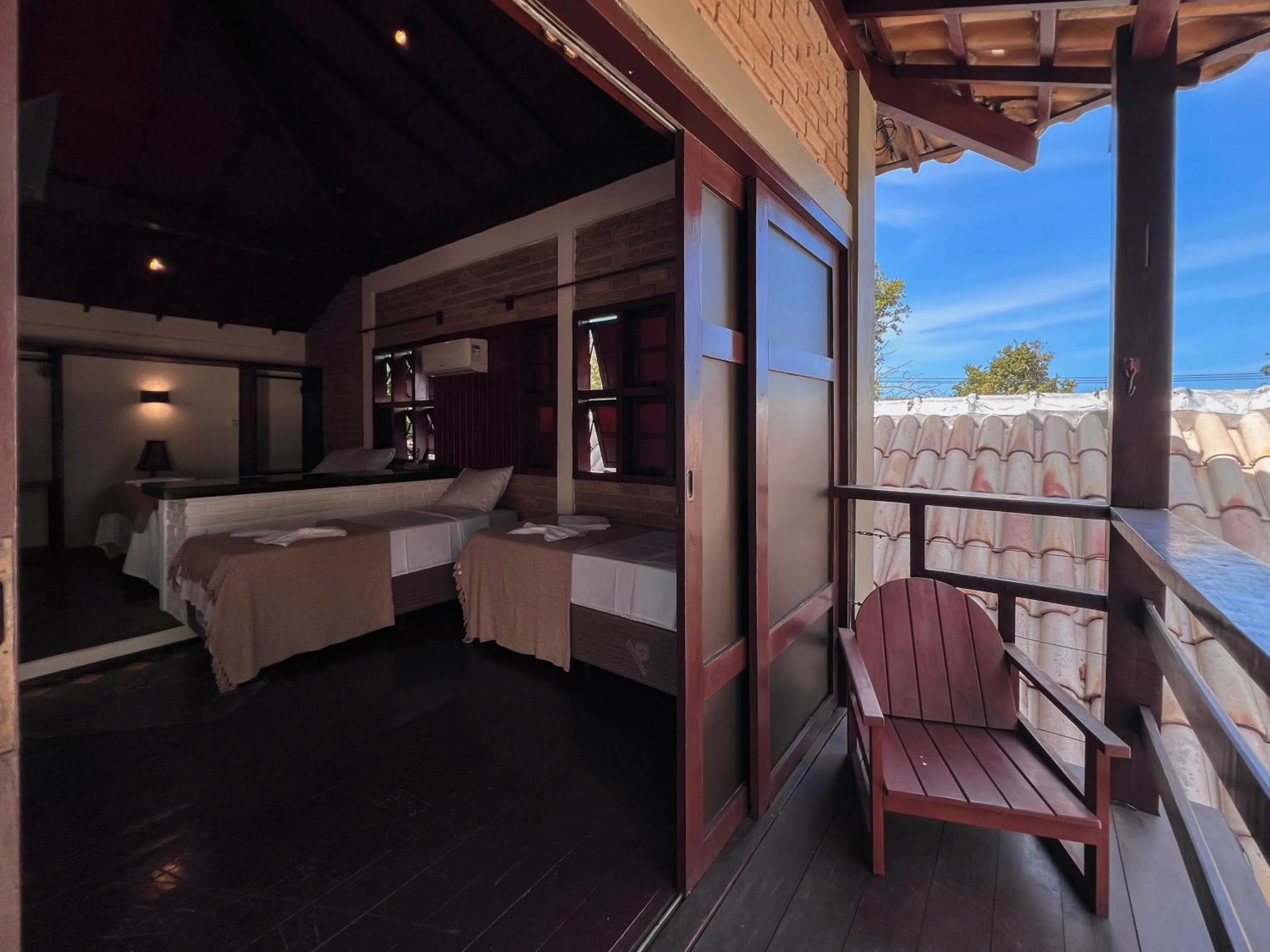 Bed in Pousada Arraial Candeia