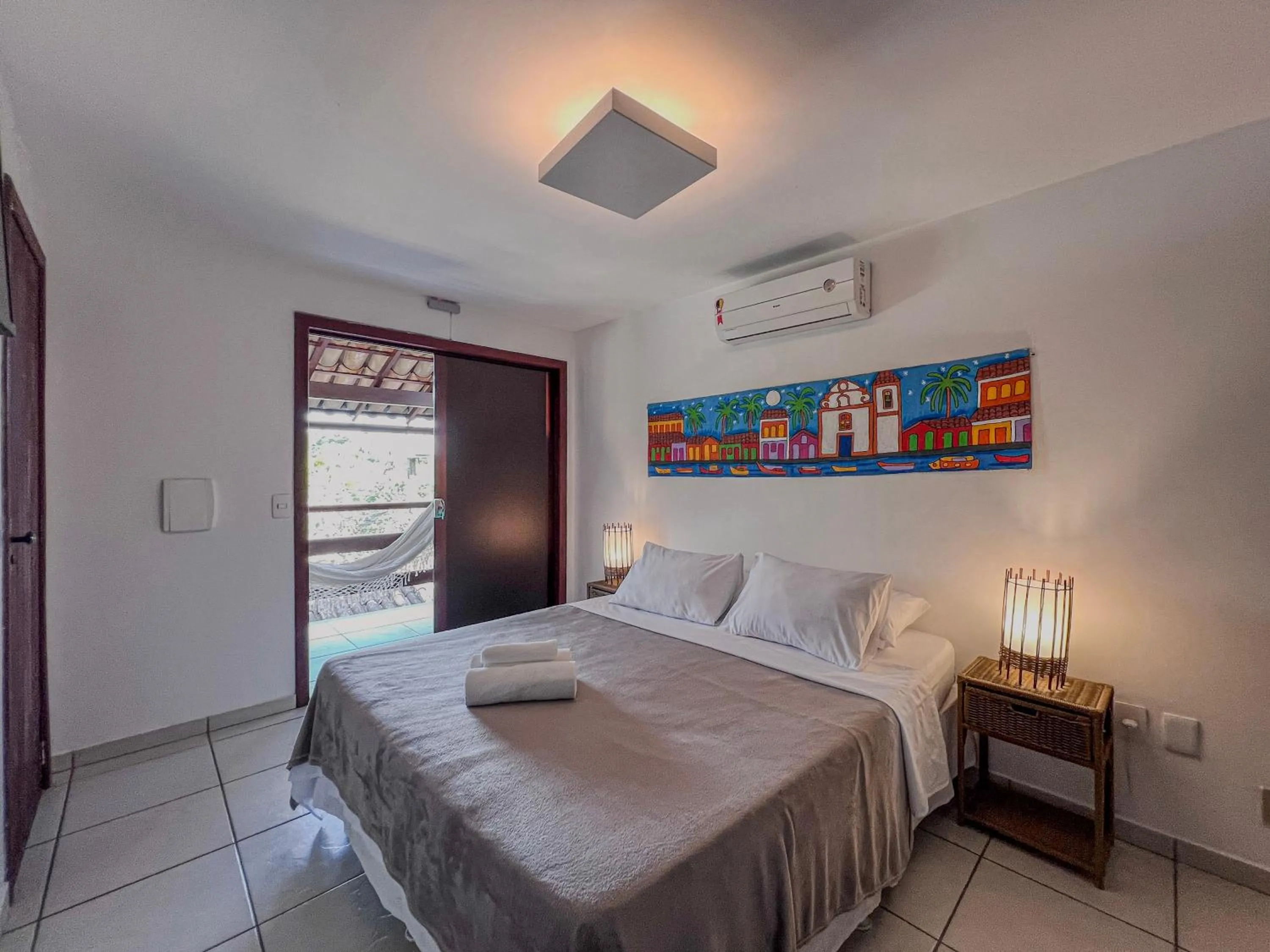 Bed in Pousada Arraial Candeia