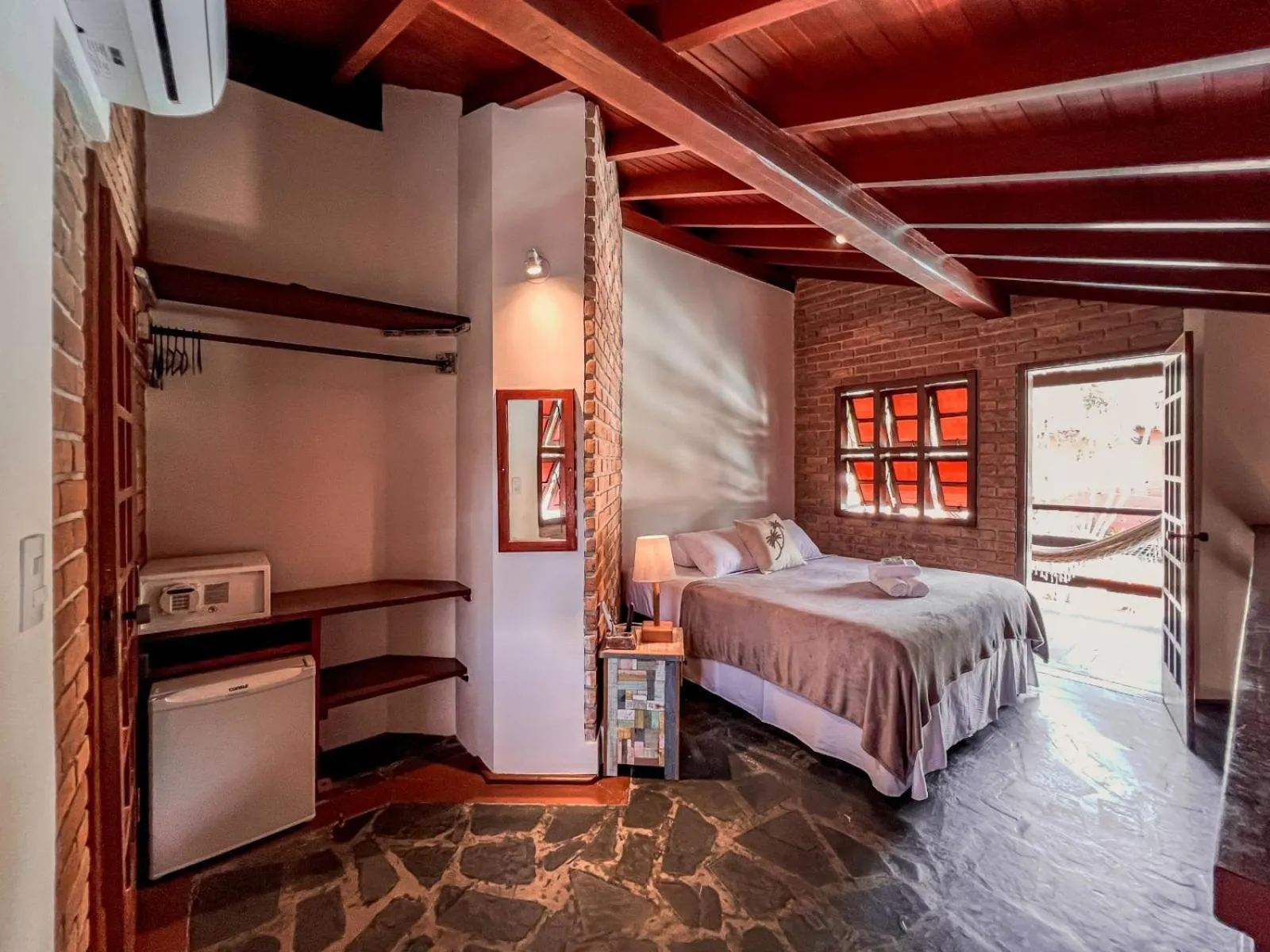 Bed in Pousada Arraial Candeia