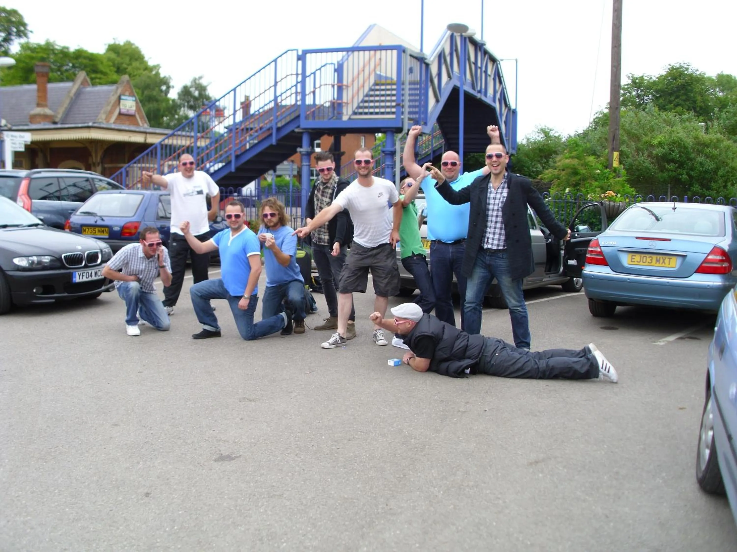 People in Railway Inn