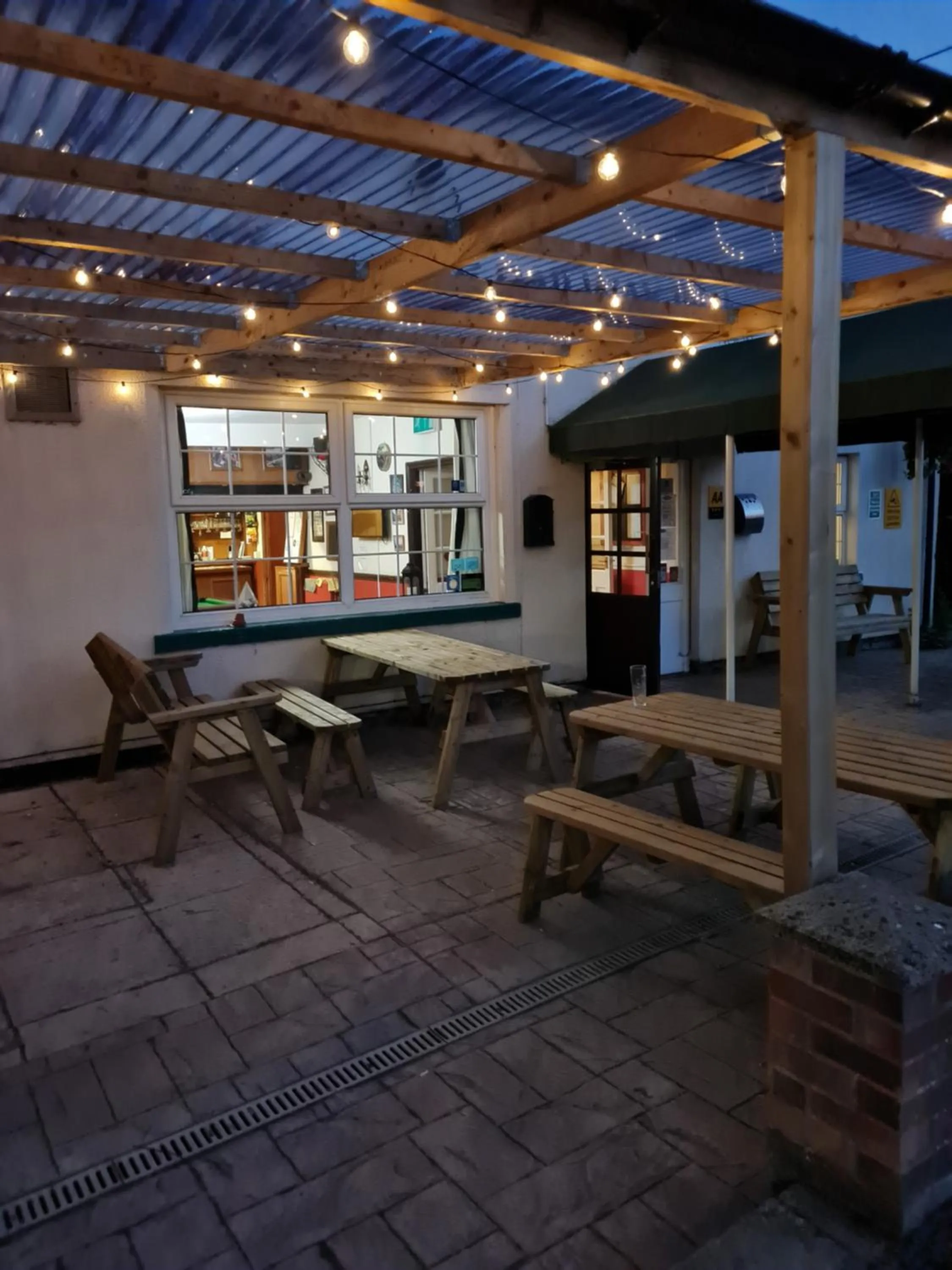 Seating area in Railway Inn
