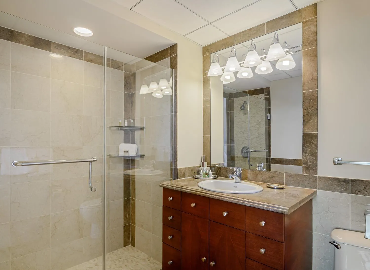 Shower in Broadway Plaza, Trademark Collection by Wyndham