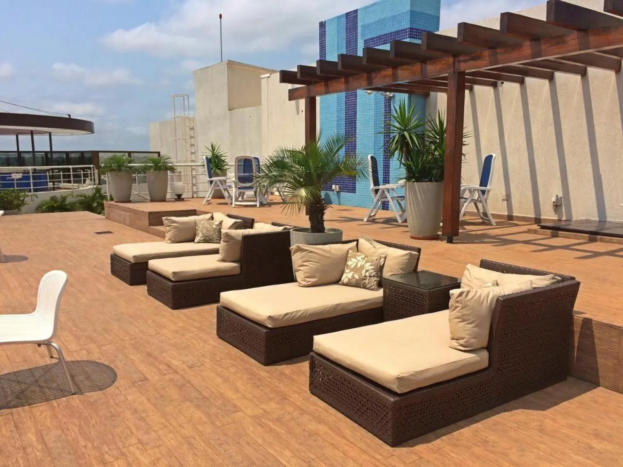 Balcony/Terrace in Gran Bourbon Hotel Asuncion