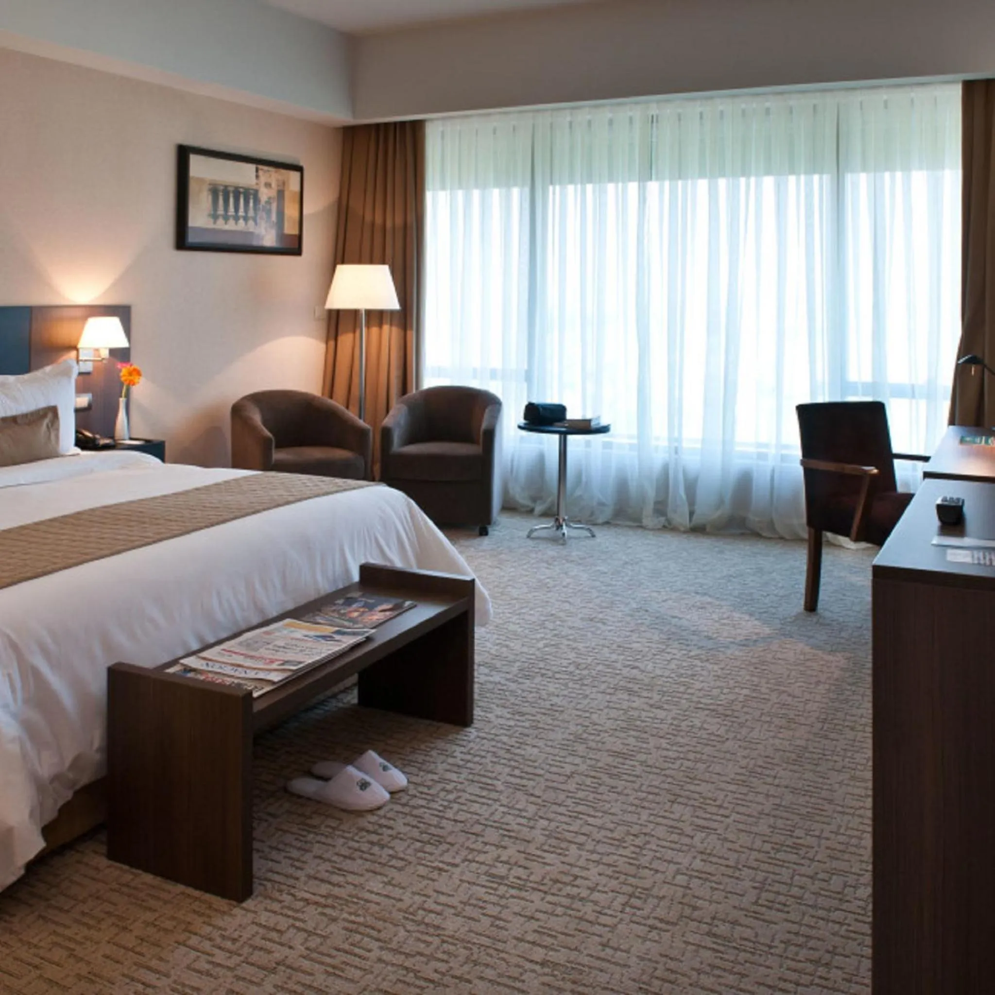 Bed in Gran Bourbon Hotel Asuncion