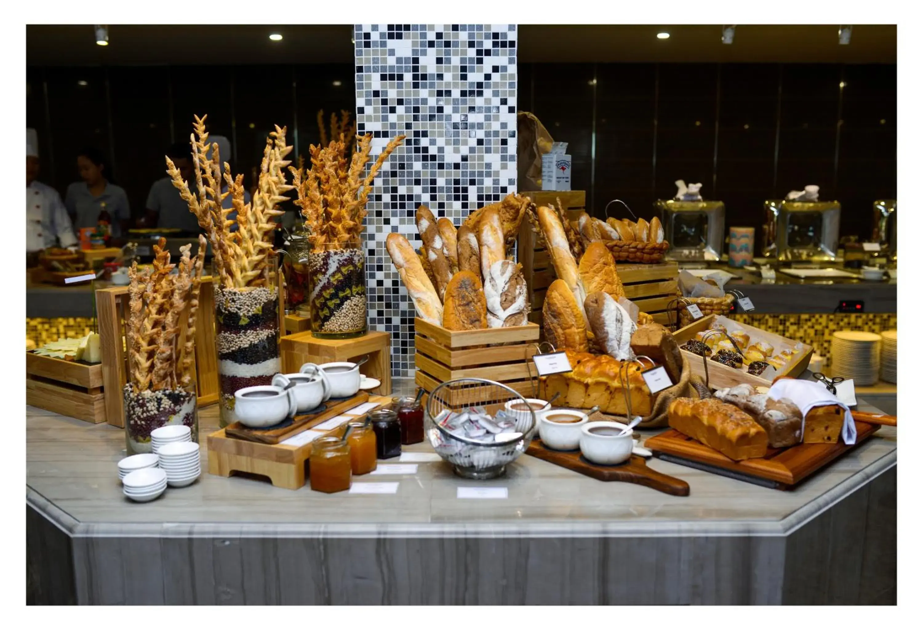 Buffet breakfast in The Mira Central Park Hotel Buffet breakfast in The Mira Central Park Hotel