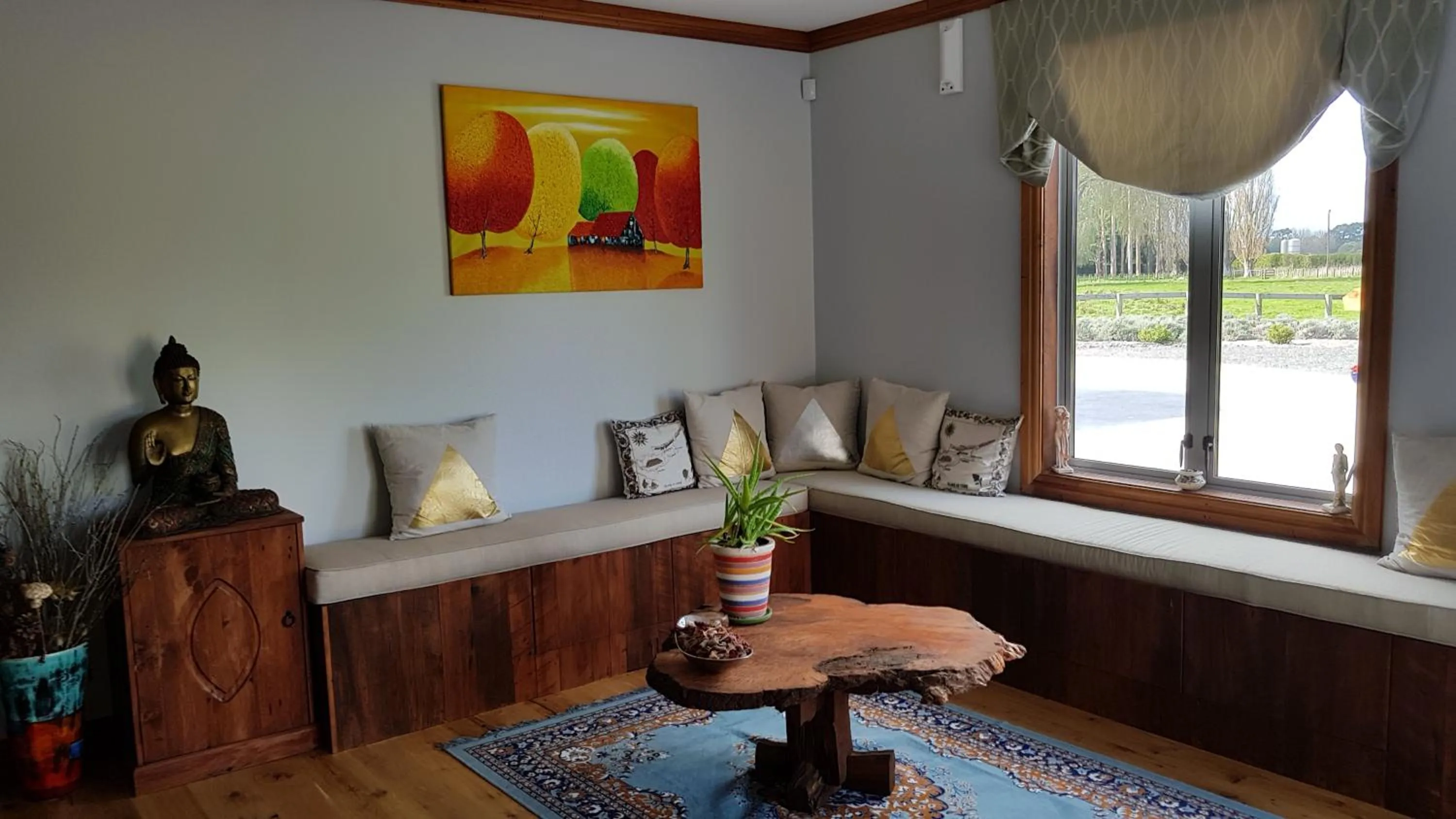 Seating area in Bruntwoodlodge