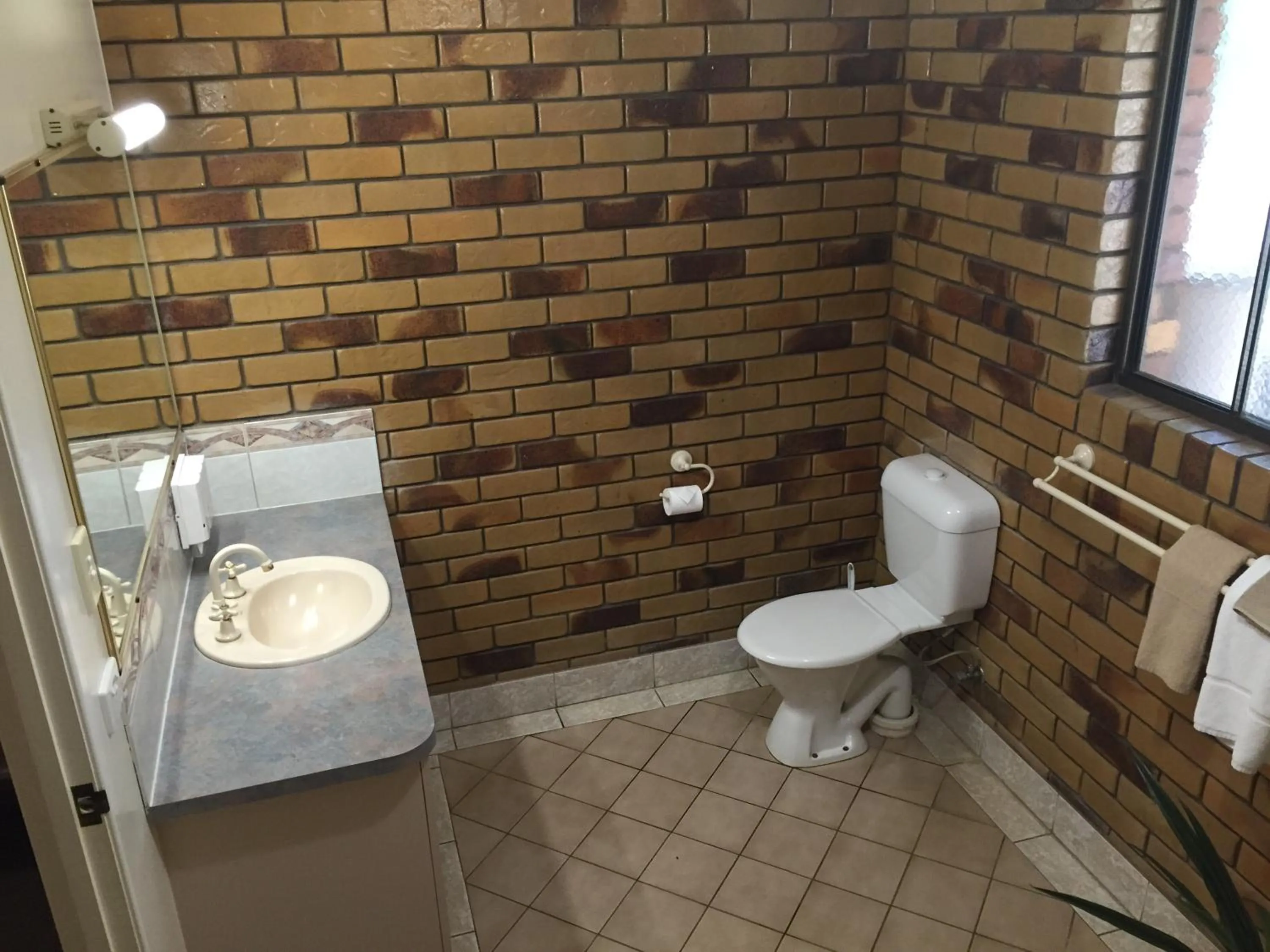 Bathroom in Ruthven Street Motor Inn