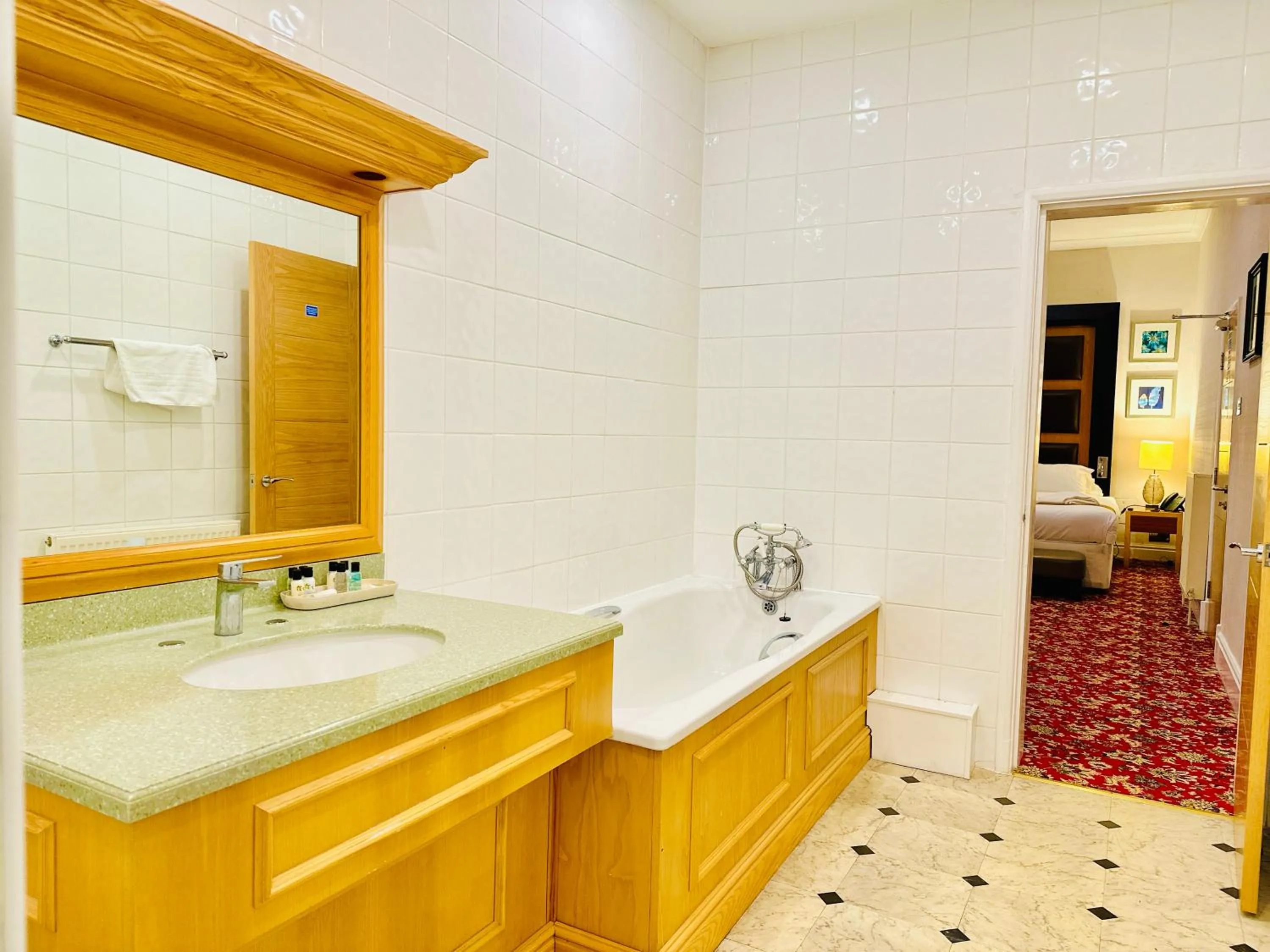 Bathroom in Crown Hotel - Stone, Near Stoke-On-Trent by OYO