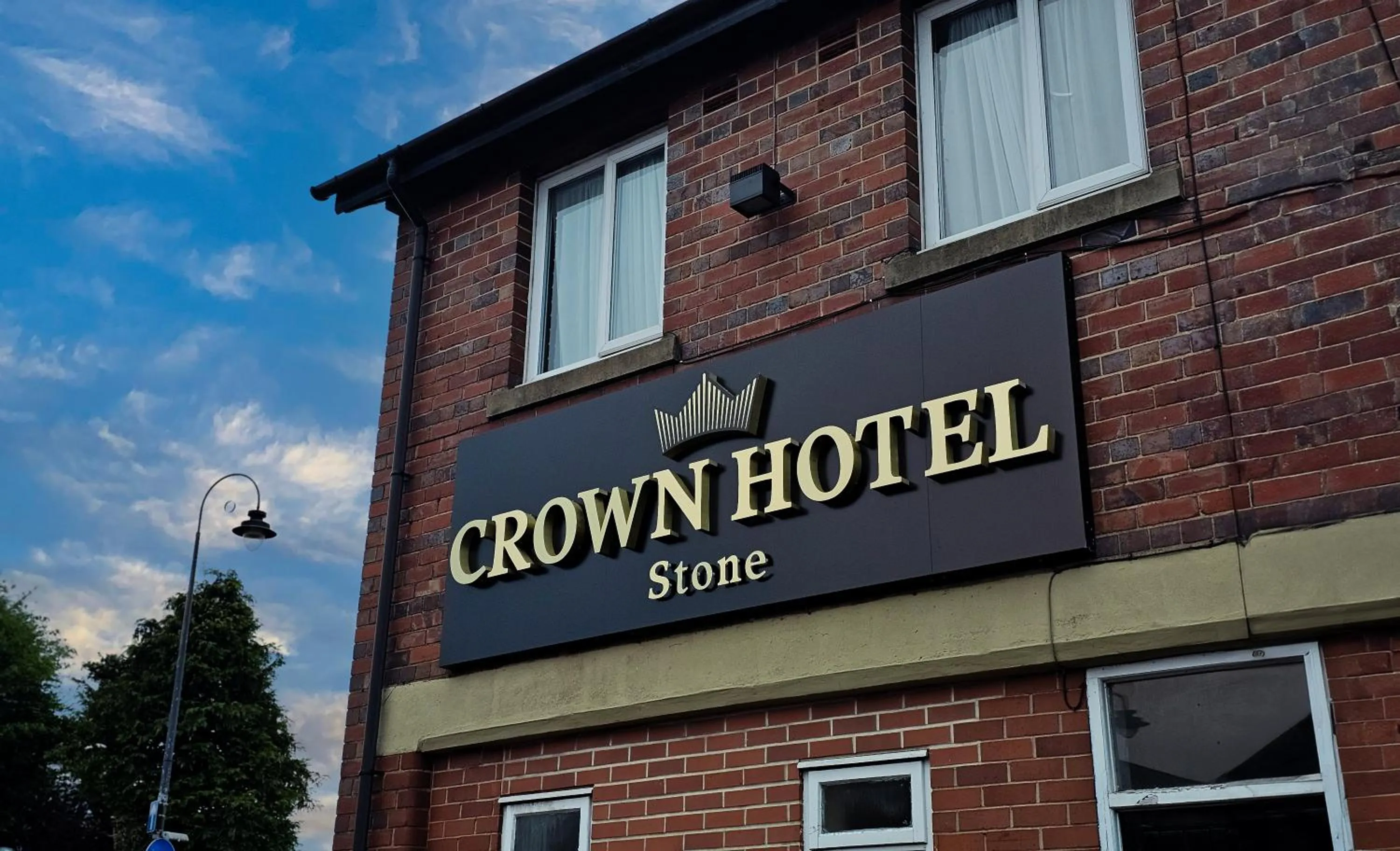 Property logo or sign in Crown Hotel - Stone, Near Stoke-On-Trent by OYO