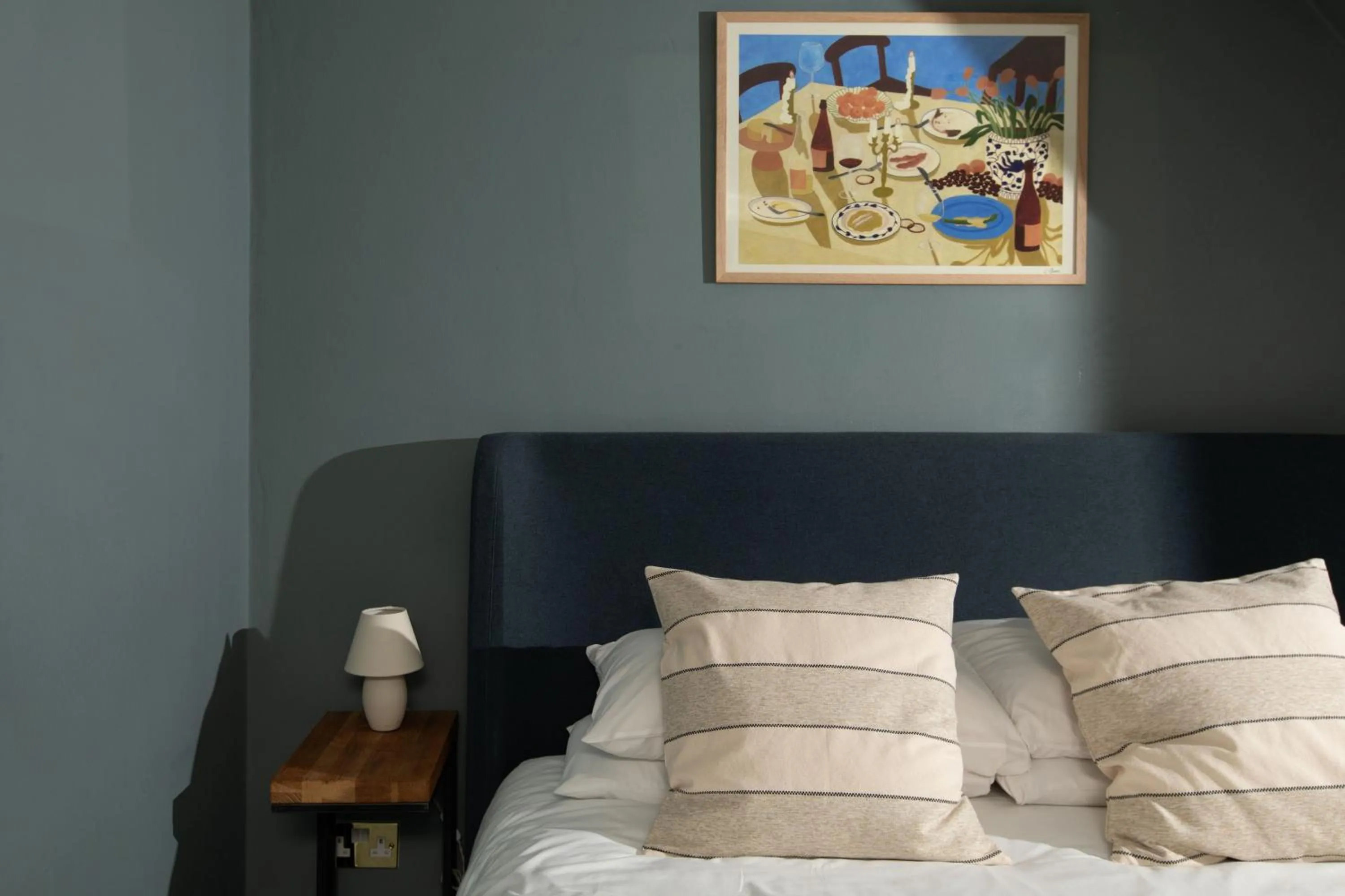 Bed in Celentano's Restaurant with Rooms