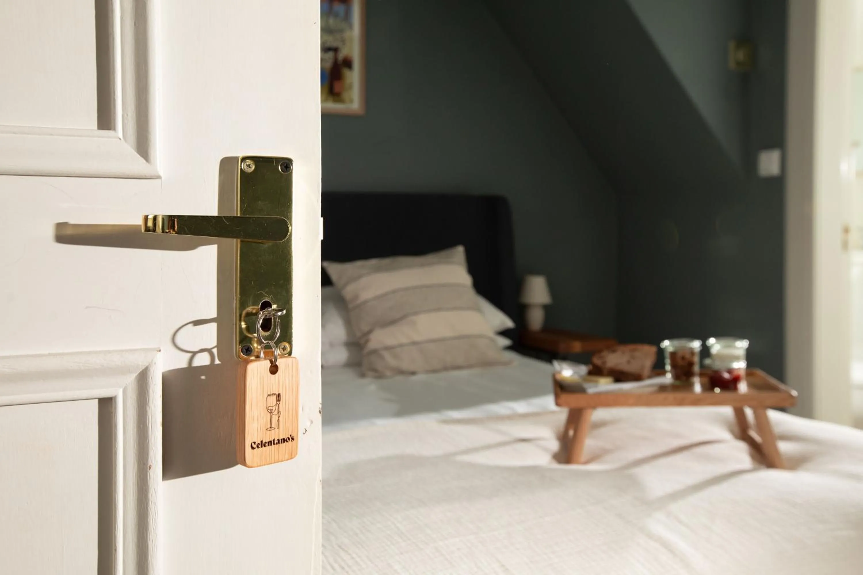 Bedroom, Bed in Celentano's Restaurant with Rooms