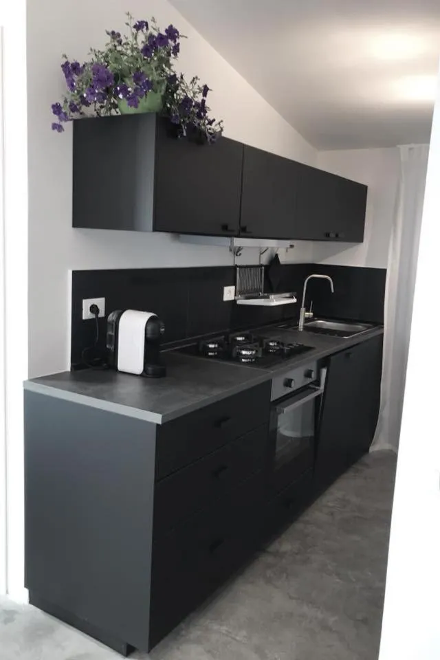 Kitchen or kitchenette in Marina Beach Resort by Le Dhome Sicily