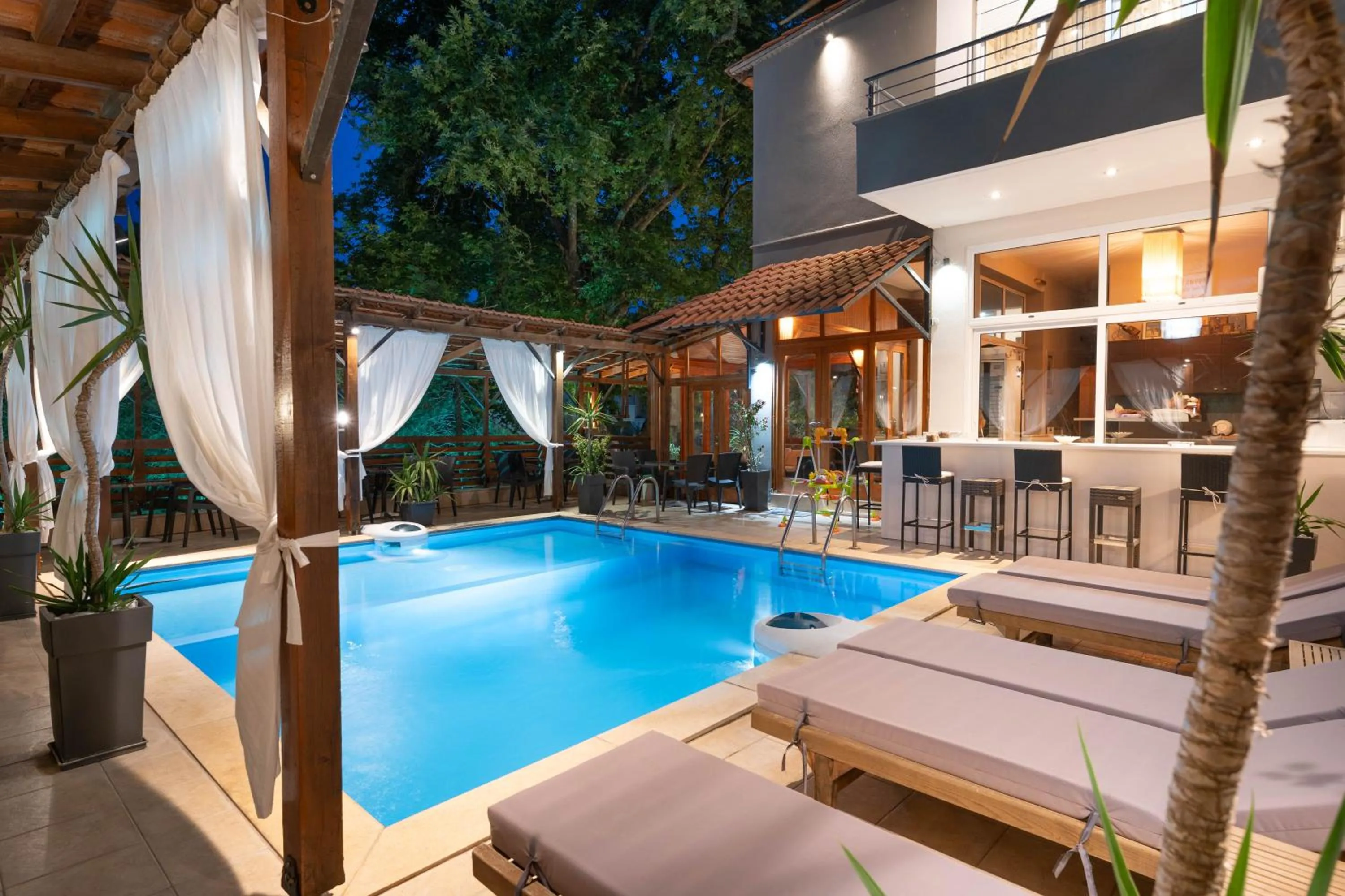 Pool view in Kipos Resort