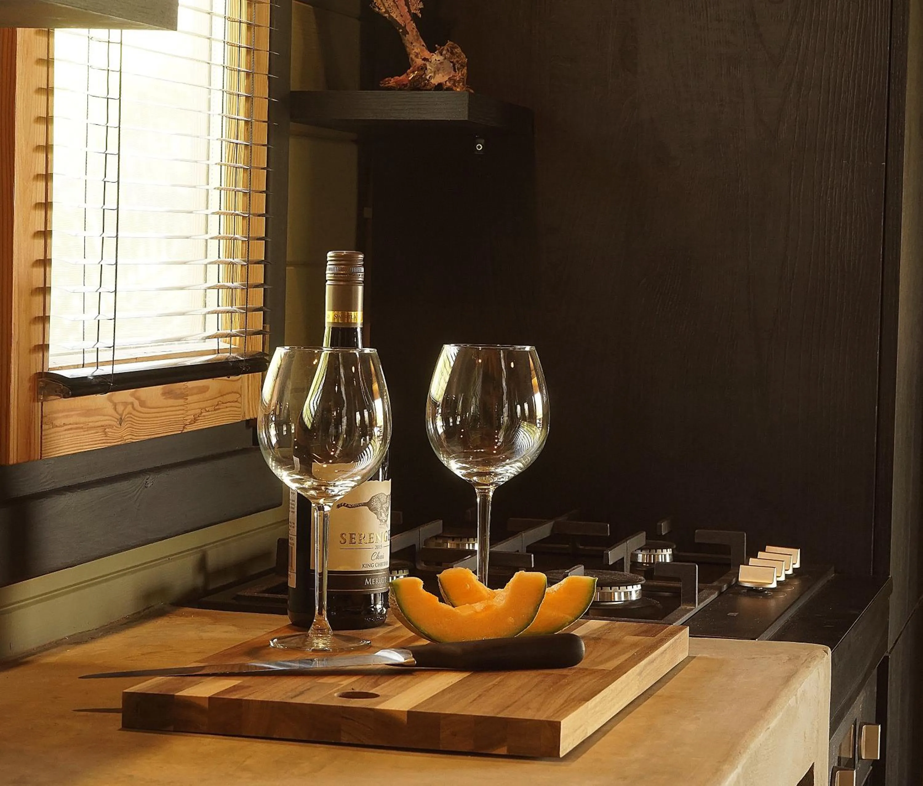 Kitchen or kitchenette in Bonaire Boutique Resort