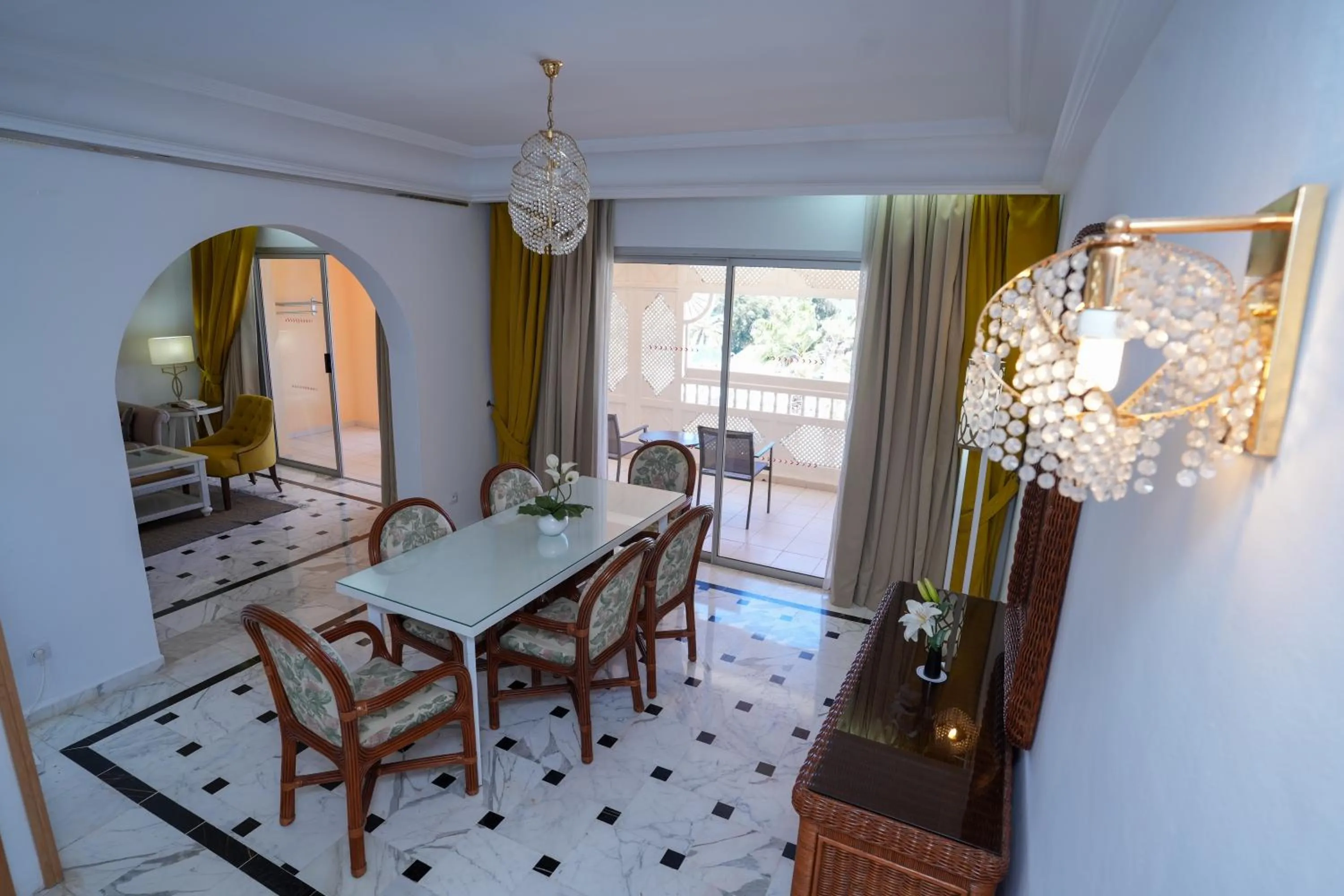 Dining area in Marhaba Palace