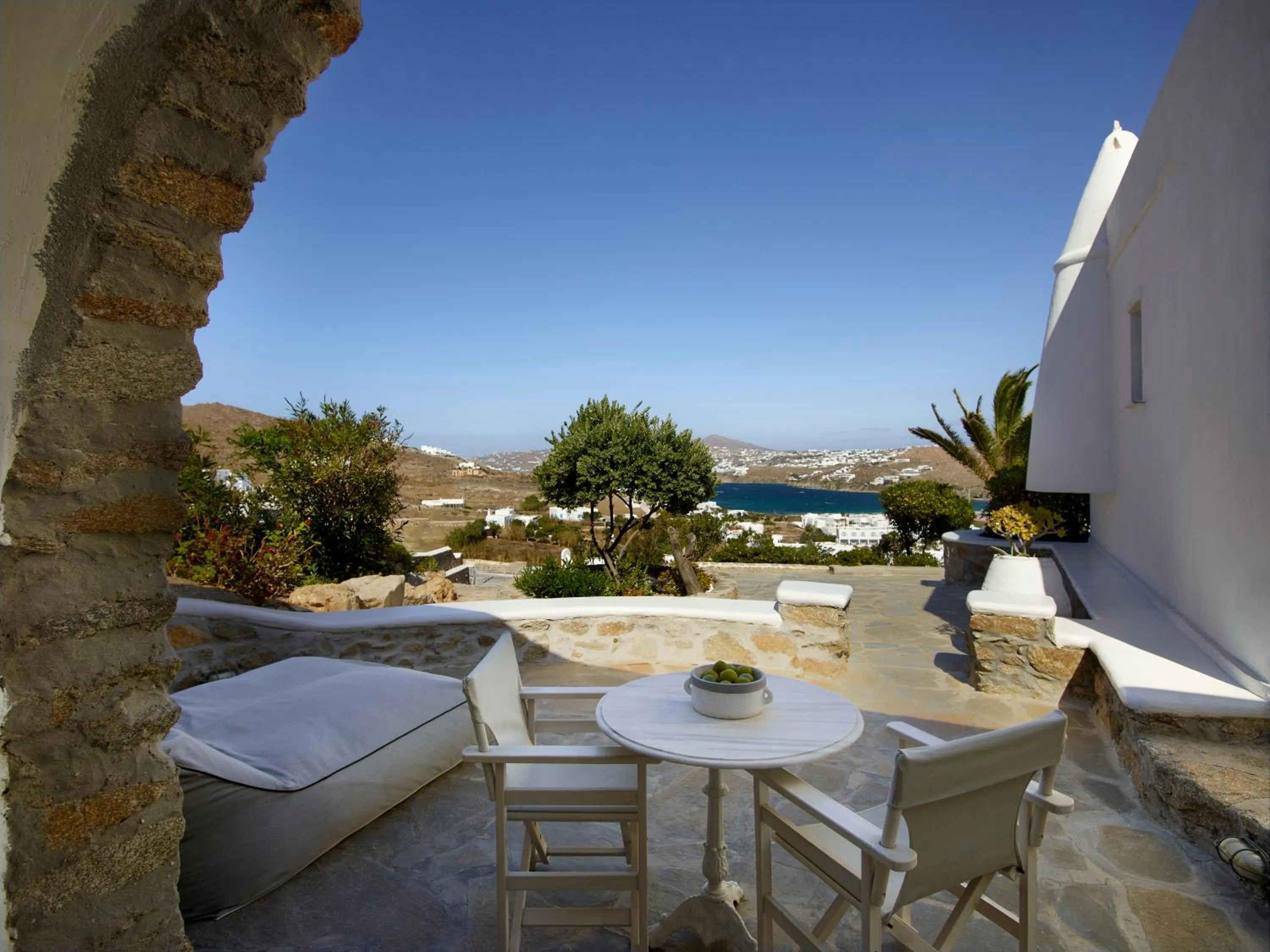 Balcony/Terrace in Kallos of Mykonos - previous Leonis Summer Houses