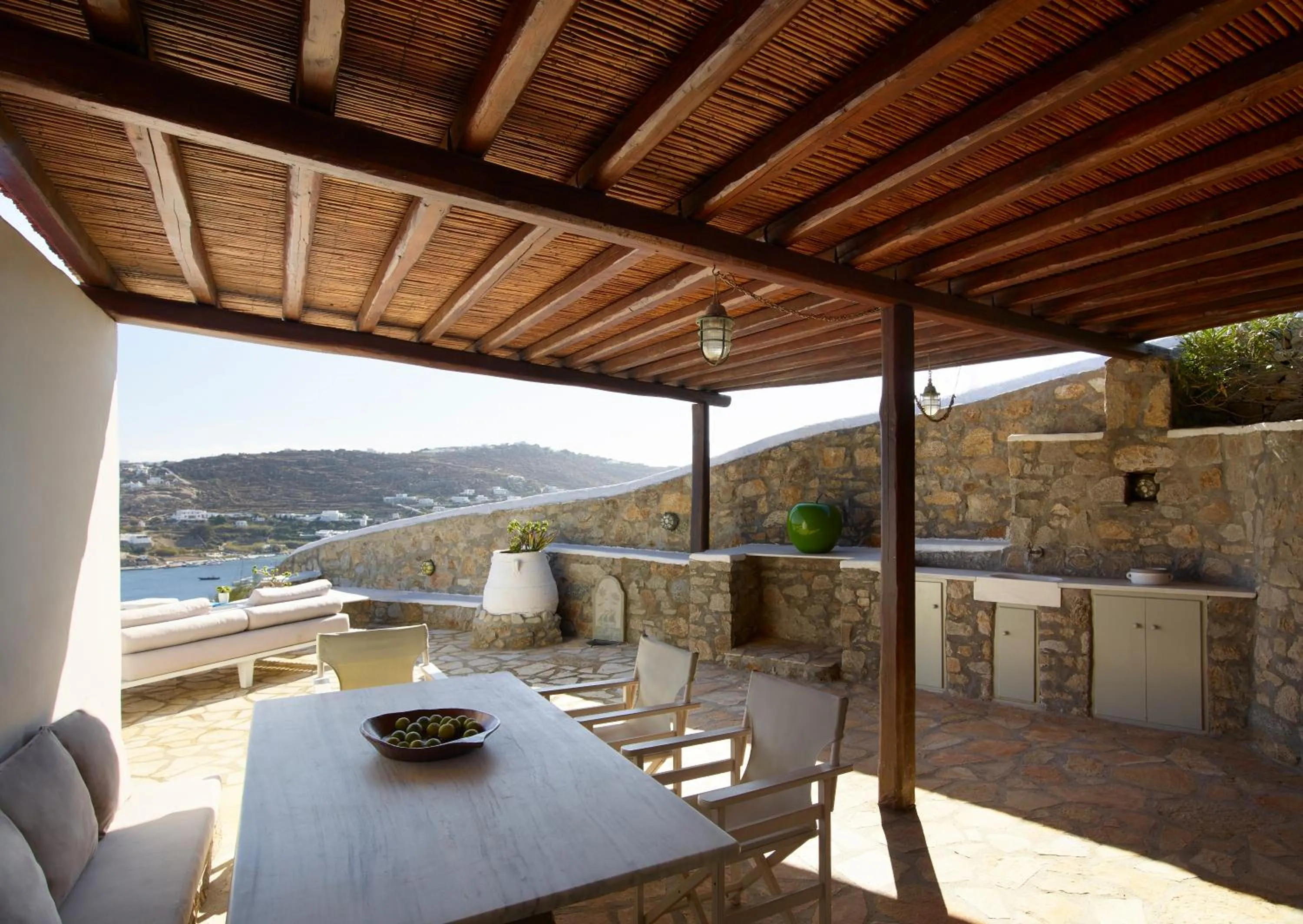 Balcony/Terrace in Kallos of Mykonos - previous Leonis Summer Houses