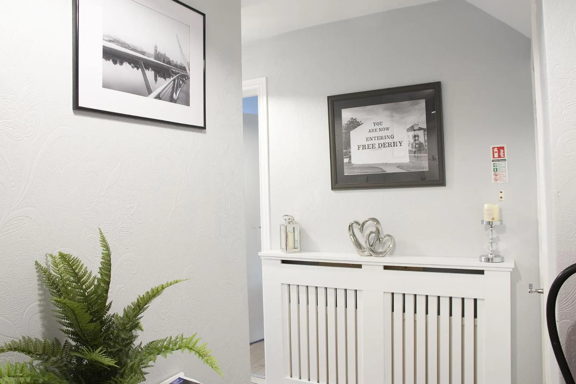 Lobby or reception in bishop gate bnb