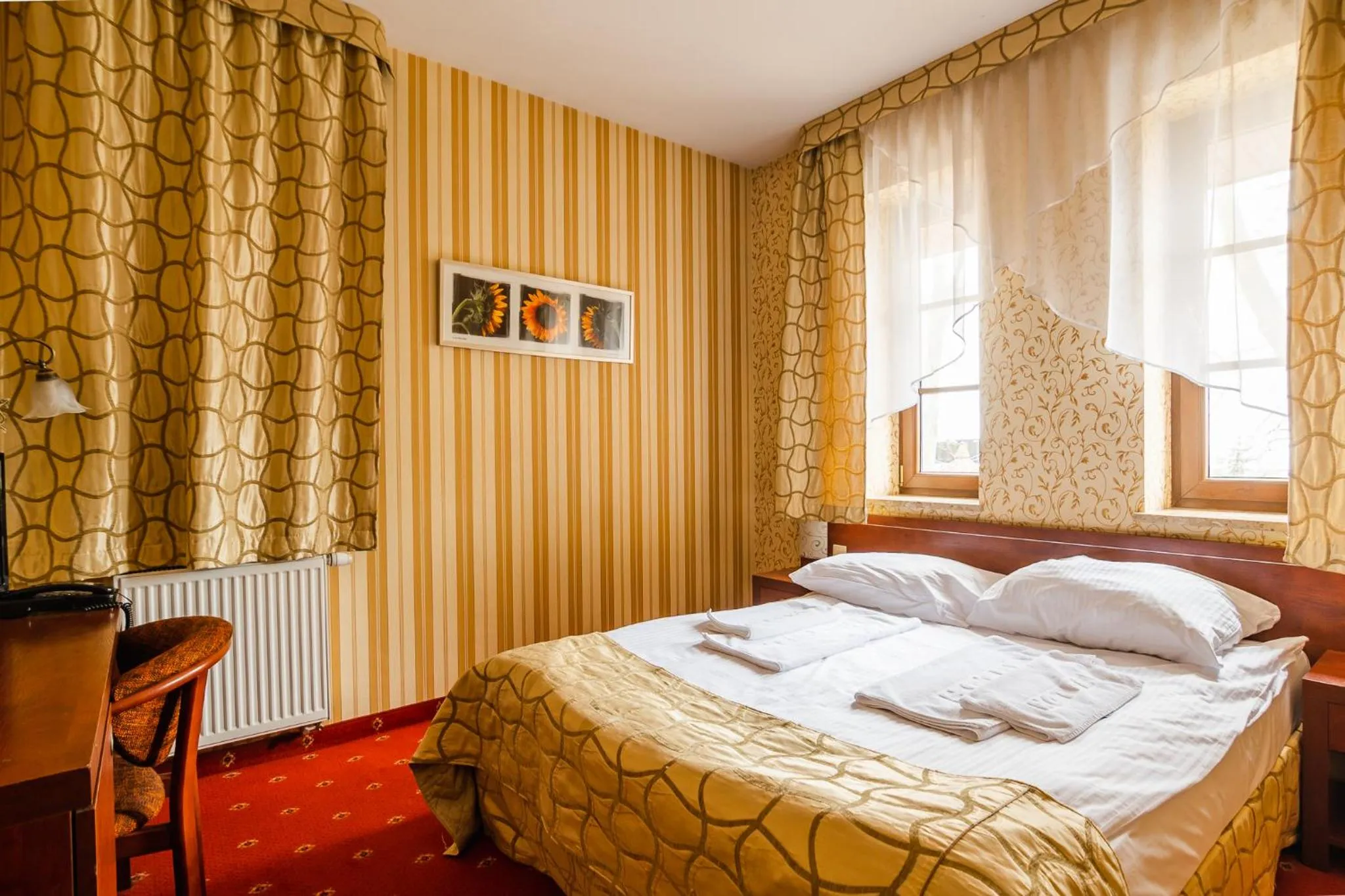 Bed in Hotel Restauracja Browar Lwów w Lublinie