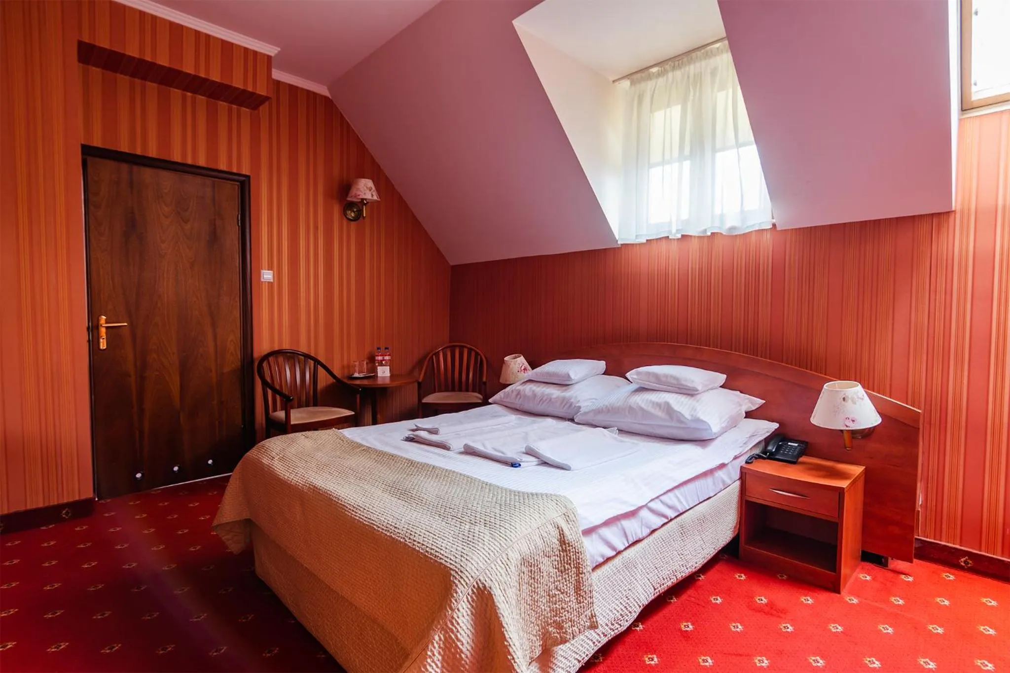 Bed in Hotel Restauracja Browar Lwów w Lublinie