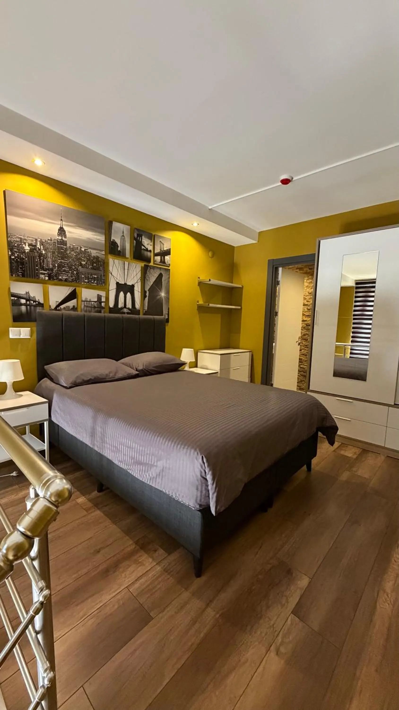 Bed in Deluxe Beach Residence