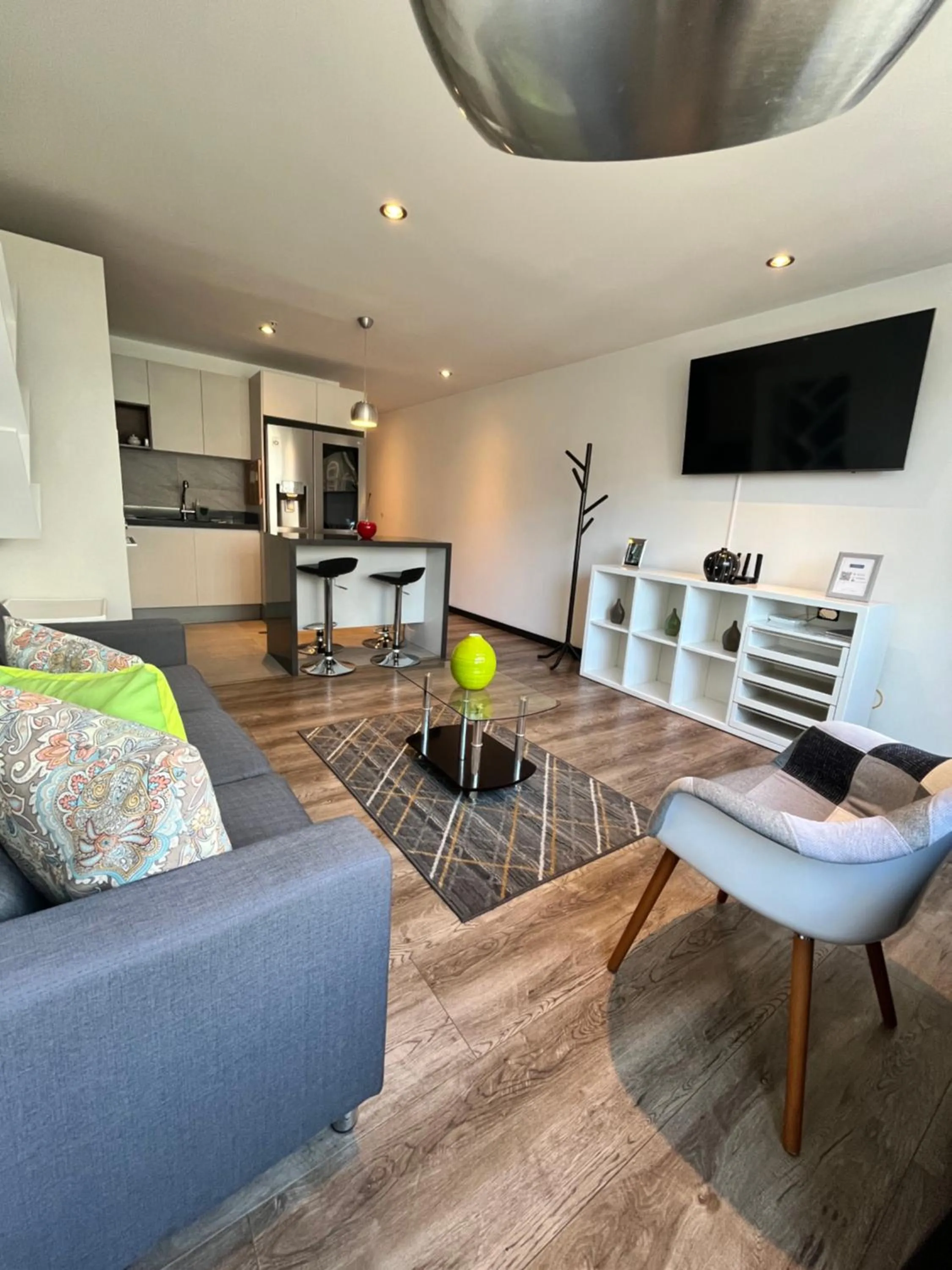 Living room in BlueZone Apartments