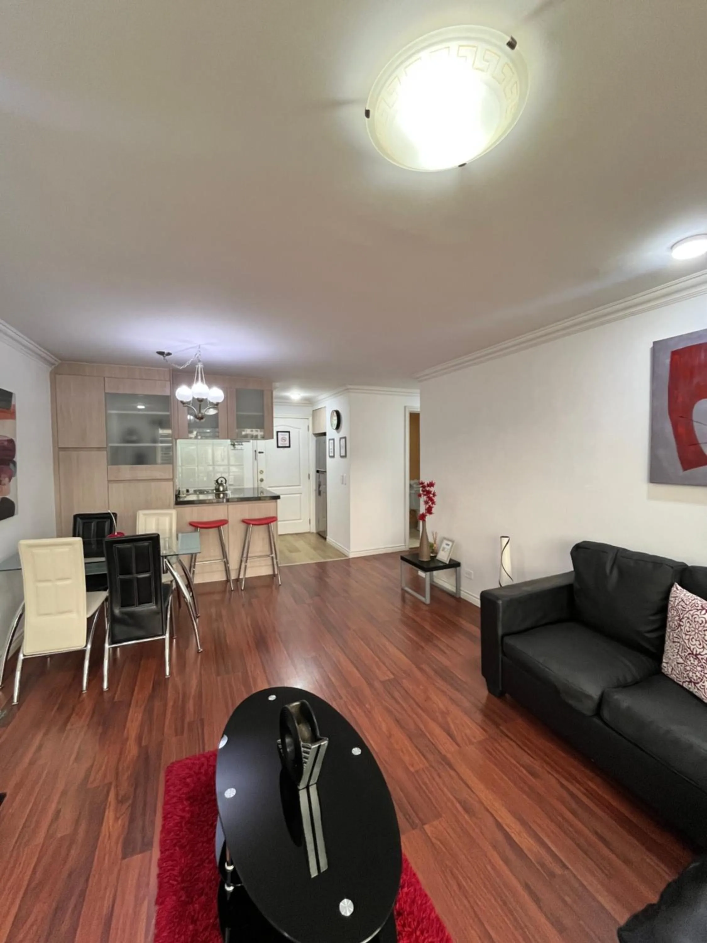 Seating area in BlueZone Apartments