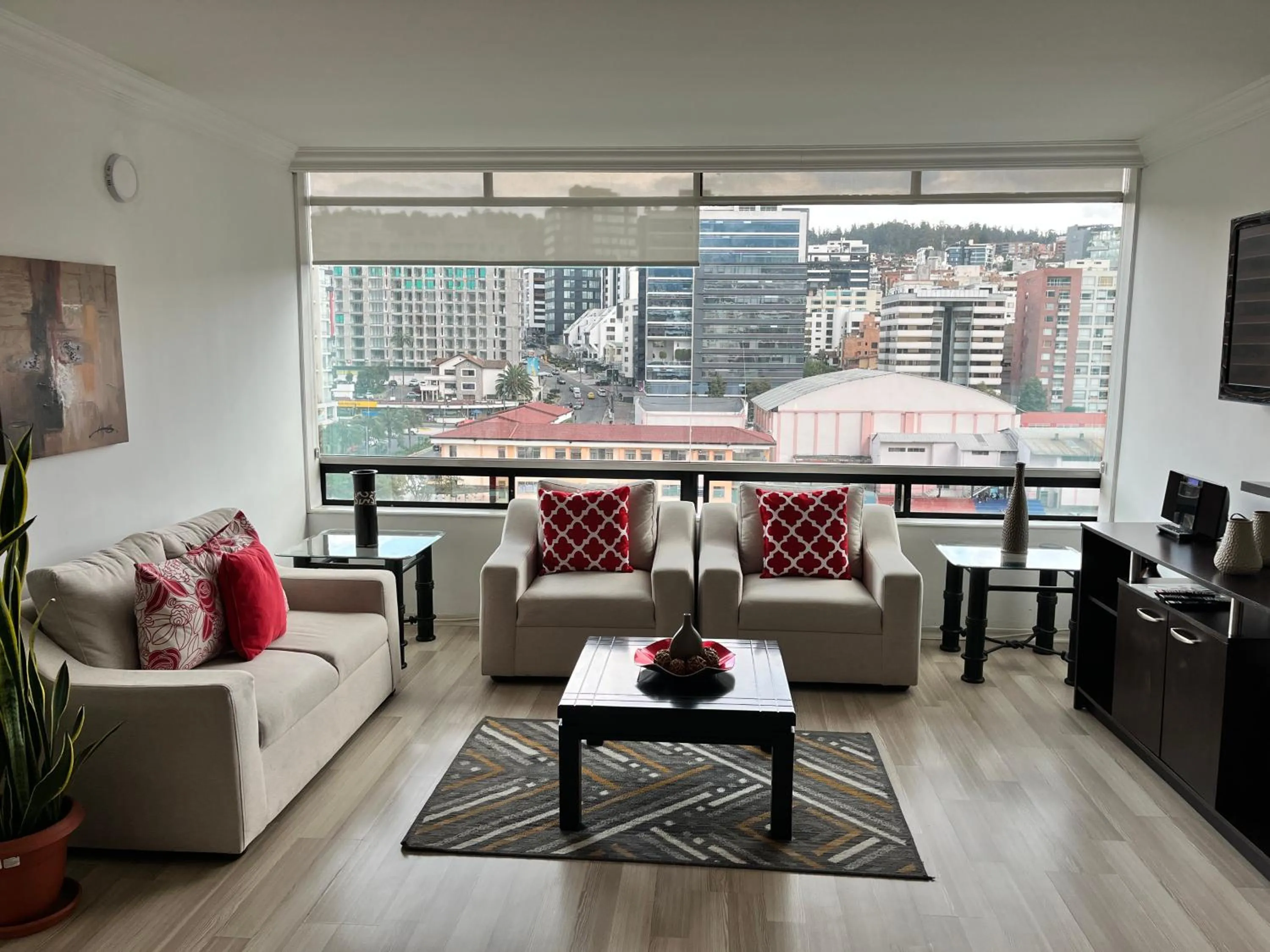 Living room in BlueZone Apartments