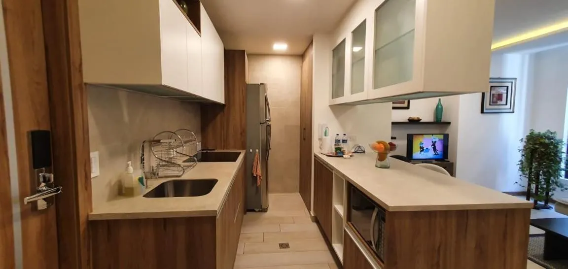 Kitchen or kitchenette in BlueZone Apartments