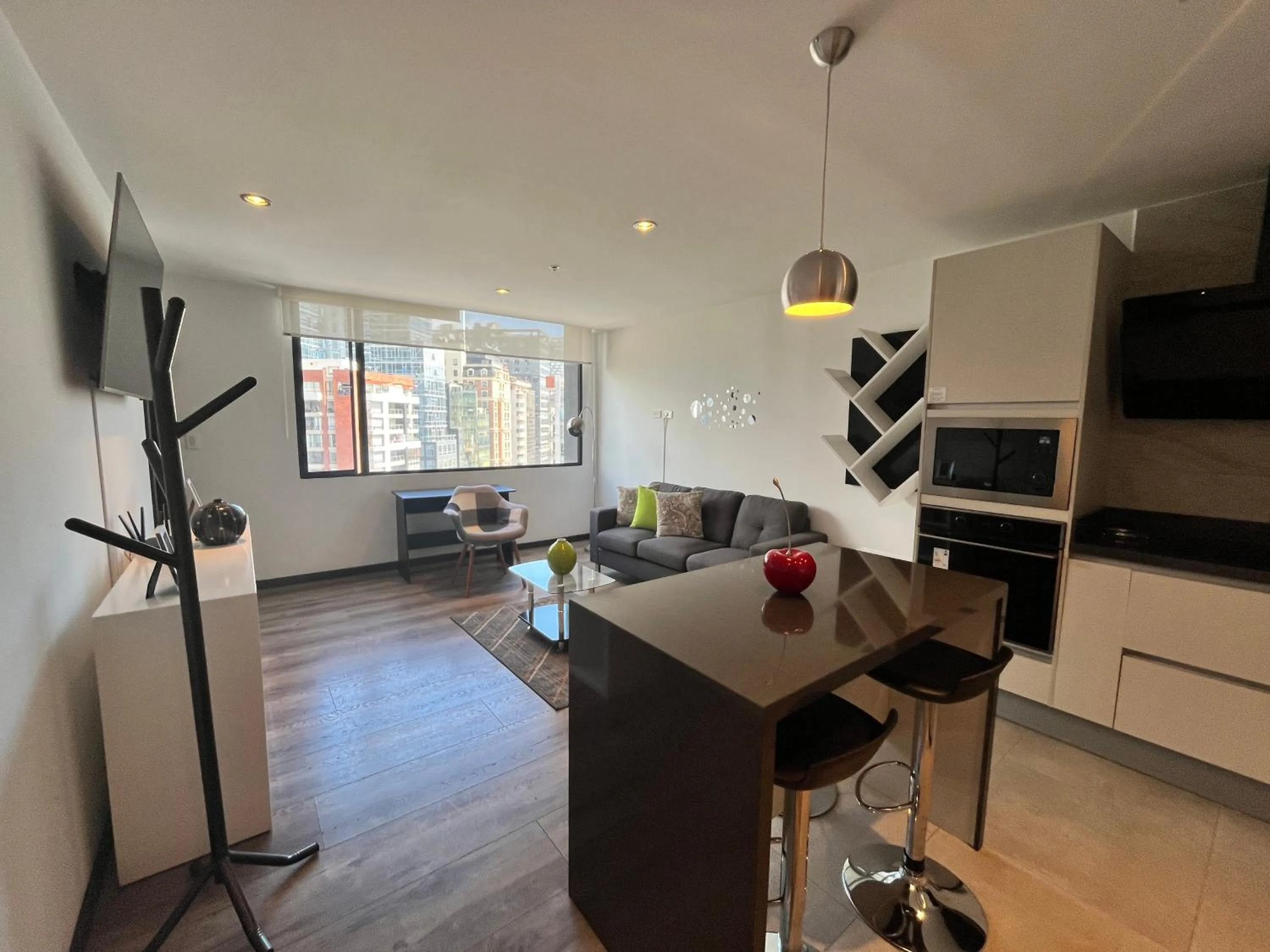 Living room in BlueZone Apartments