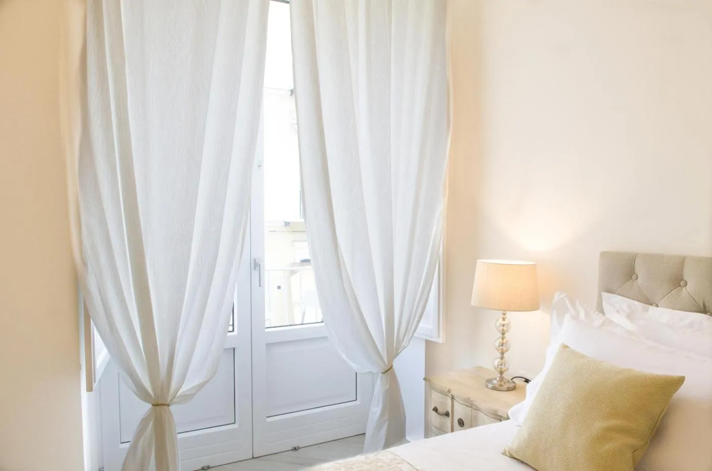 Bedroom, Bed in Palazzo Spasiano rooms - SORRENTO CENTER