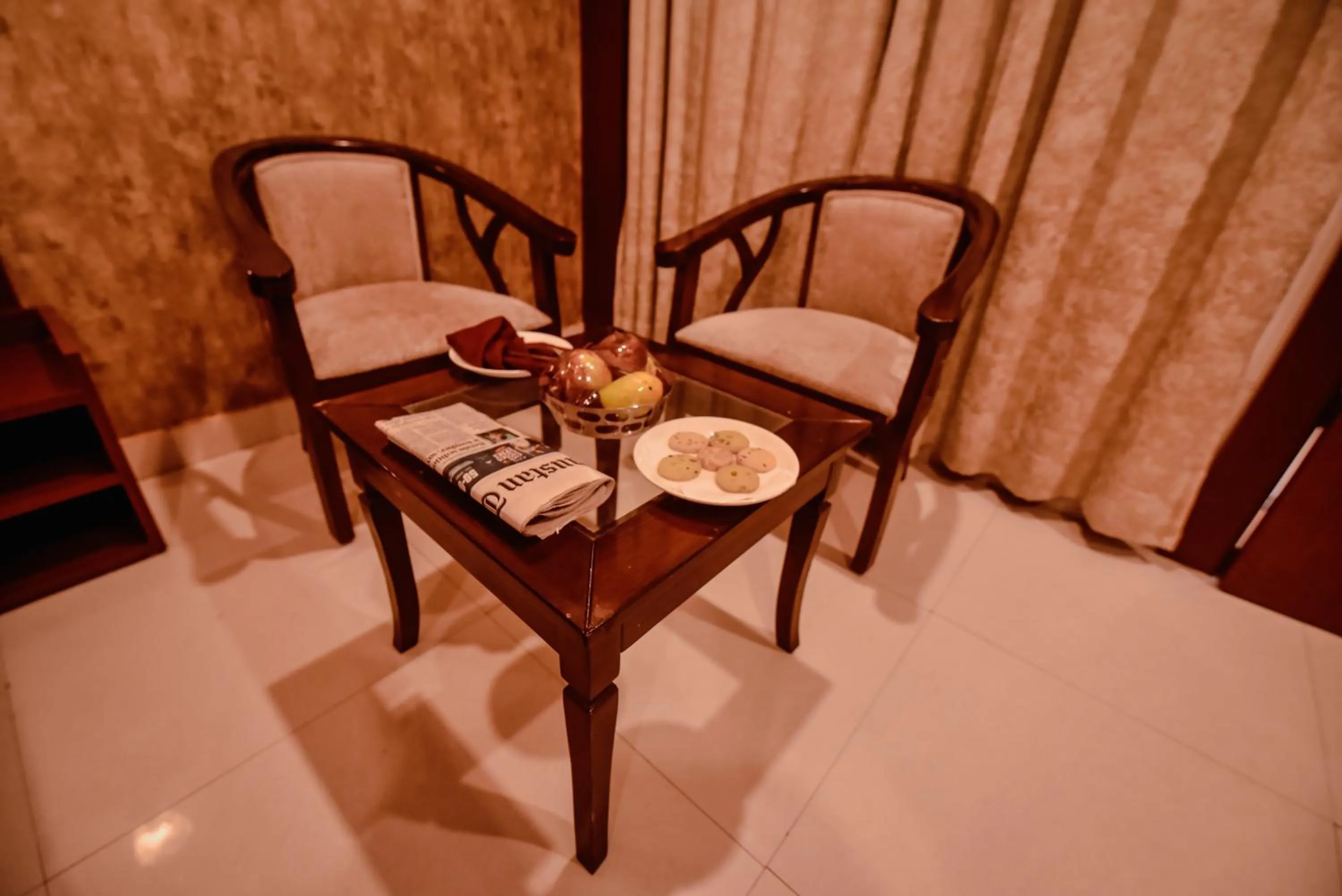 Seating area in Konark Grand Hotel