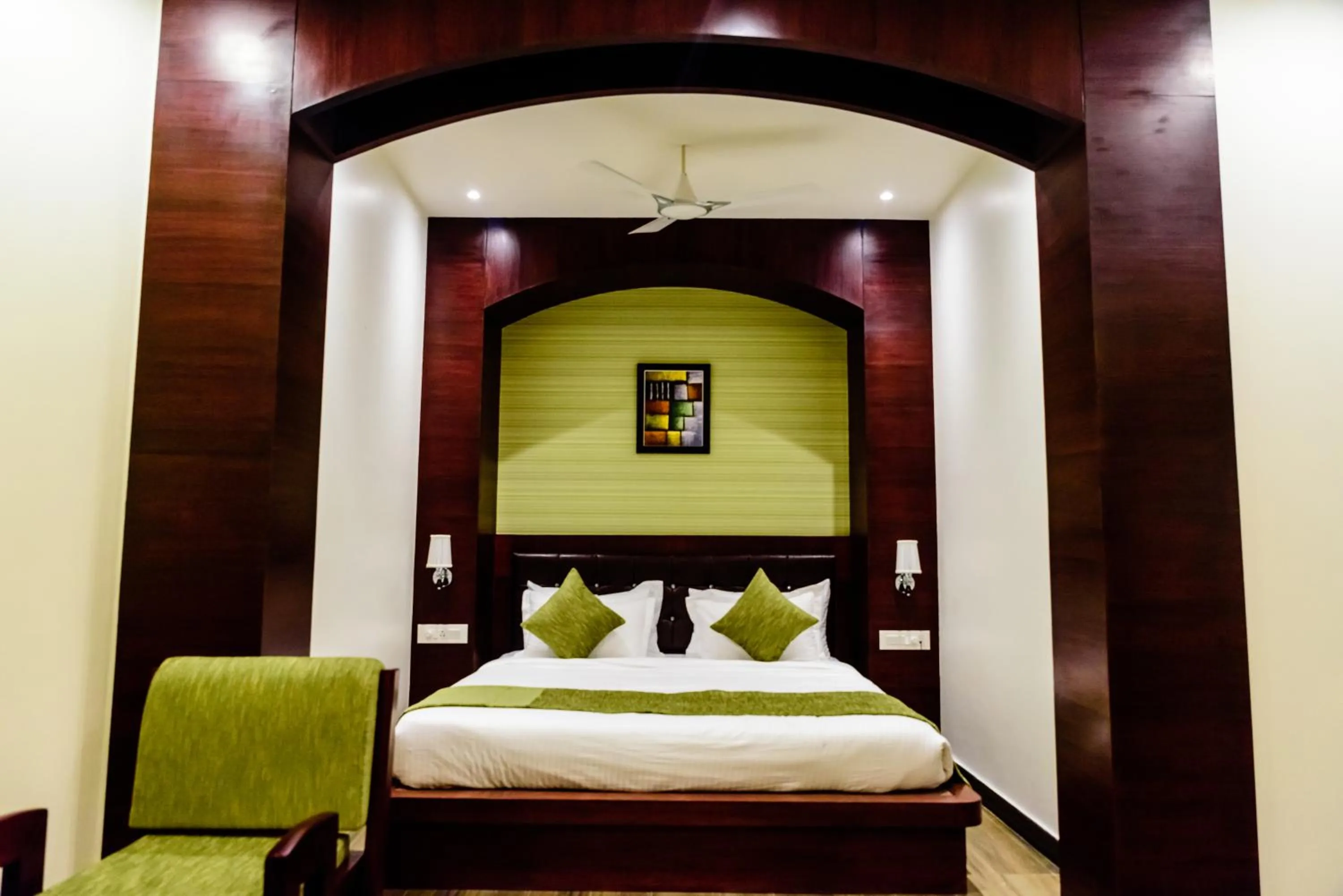 Bed in Konark Grand Hotel