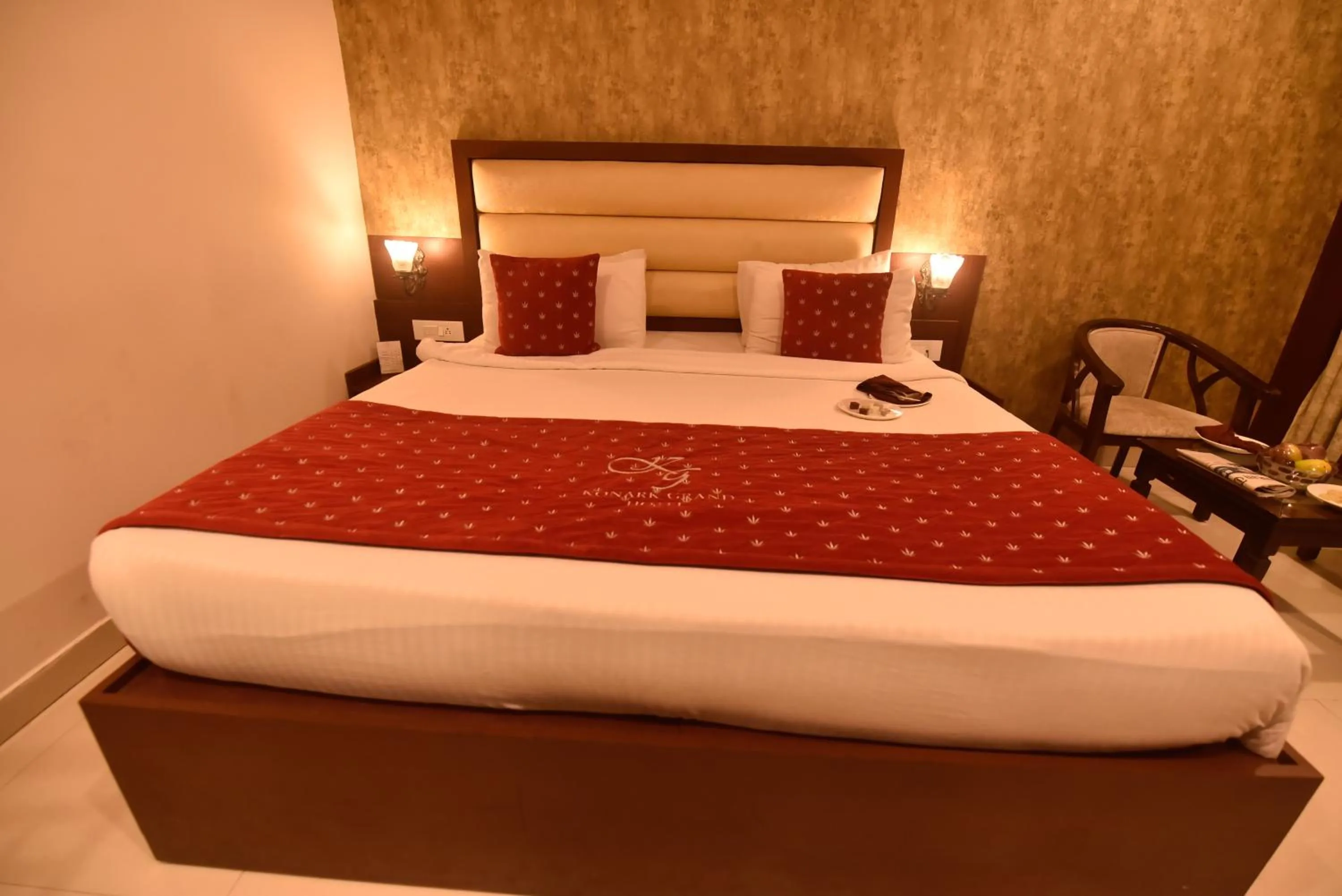 Bedroom, Bed in Konark Grand Hotel