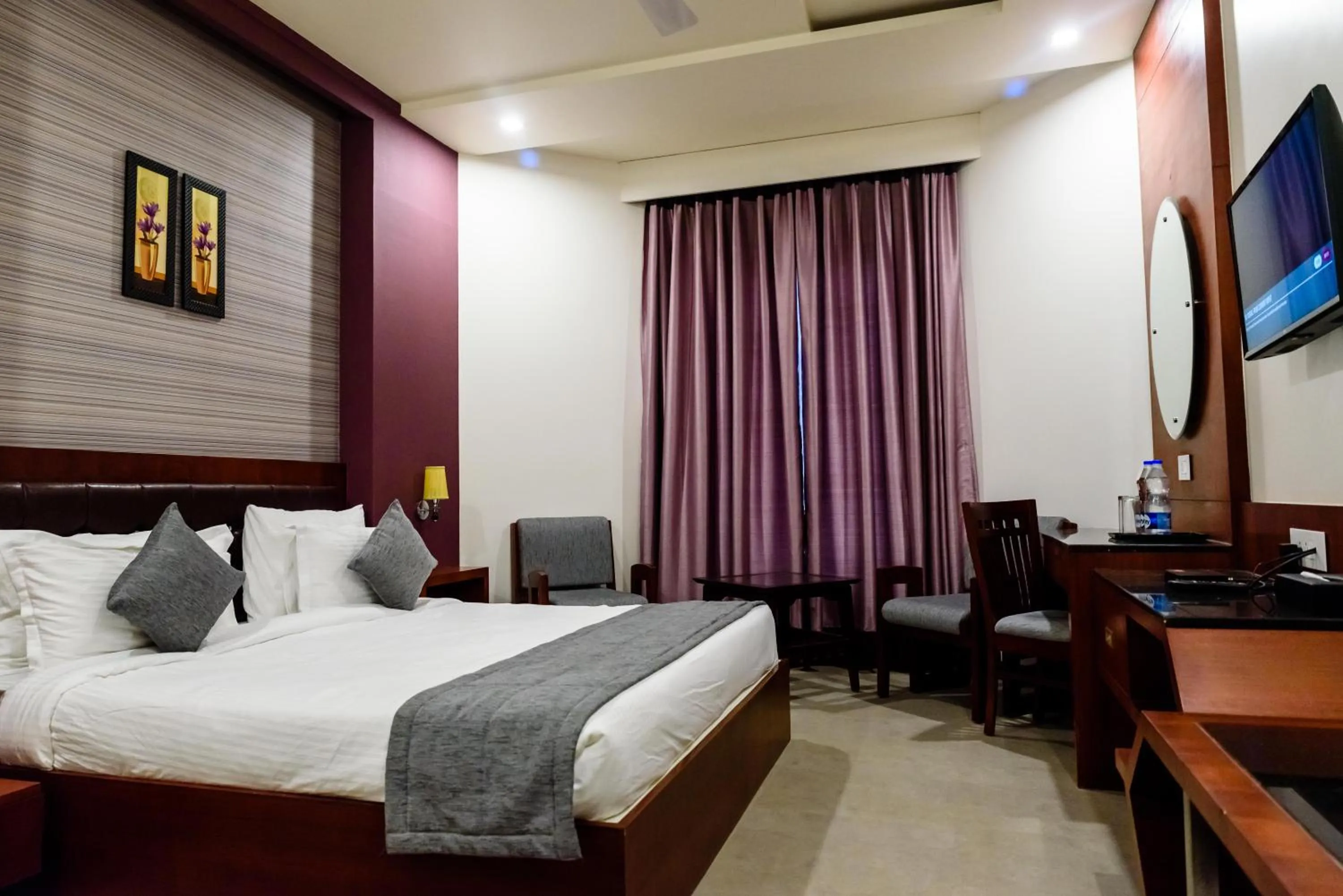 Bed in Konark Grand Hotel
